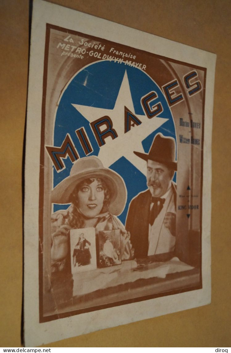 Affiche Originale De Cinéma Métro-Goldwyn Mayer,Mirages,32 Cm. Sur 24,5 Cm. - Affiches