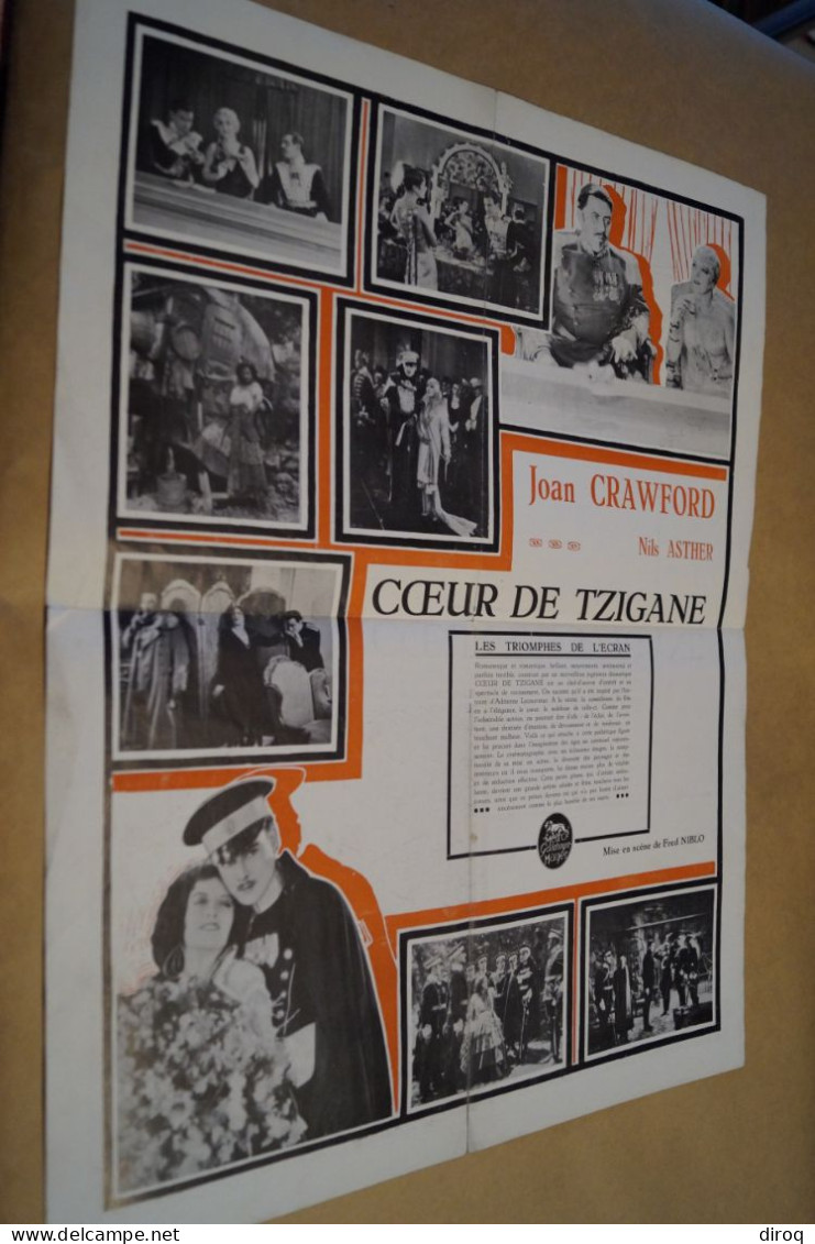 Affiche Originale De Cinéma Métro-Goldwyn Mayer, Coeur De Tzigane,27 Cm. Sur 21 Cm. - Manifesti