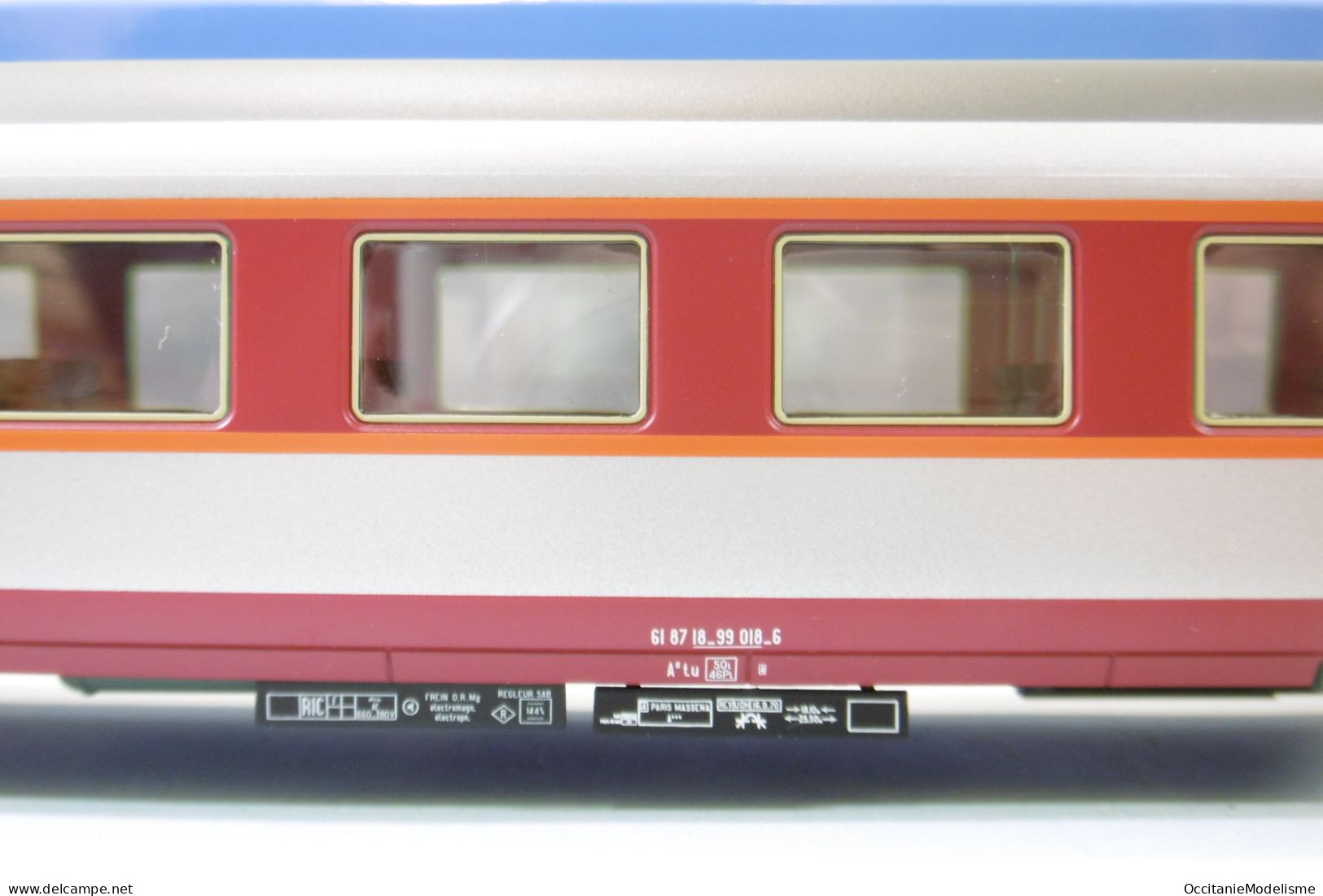 Jouef - VOITURE GRAND CONFORT CAPITOLE A8tu SNCF ép. IV Réf. HJ4171 Neuf NBO HO 1/87 - Güterwaggons