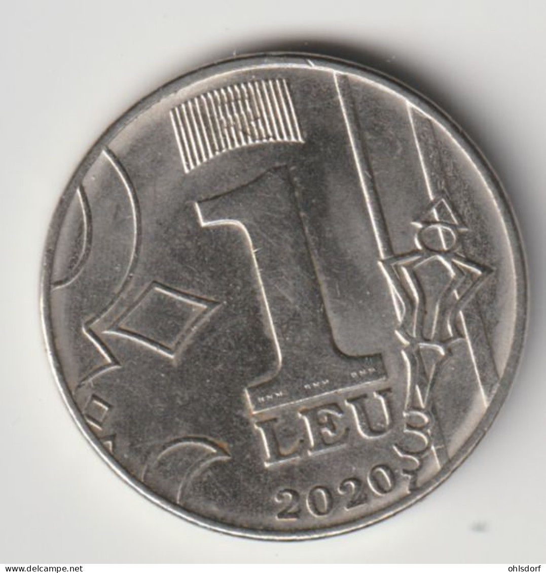 MOLDOVA 2020: 1 Leu, KM 153 - Moldova