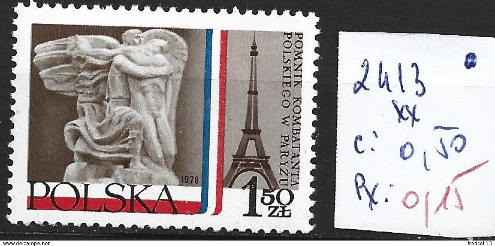 POLOGNE 2413 ** Côte 0.50 € - Unused Stamps