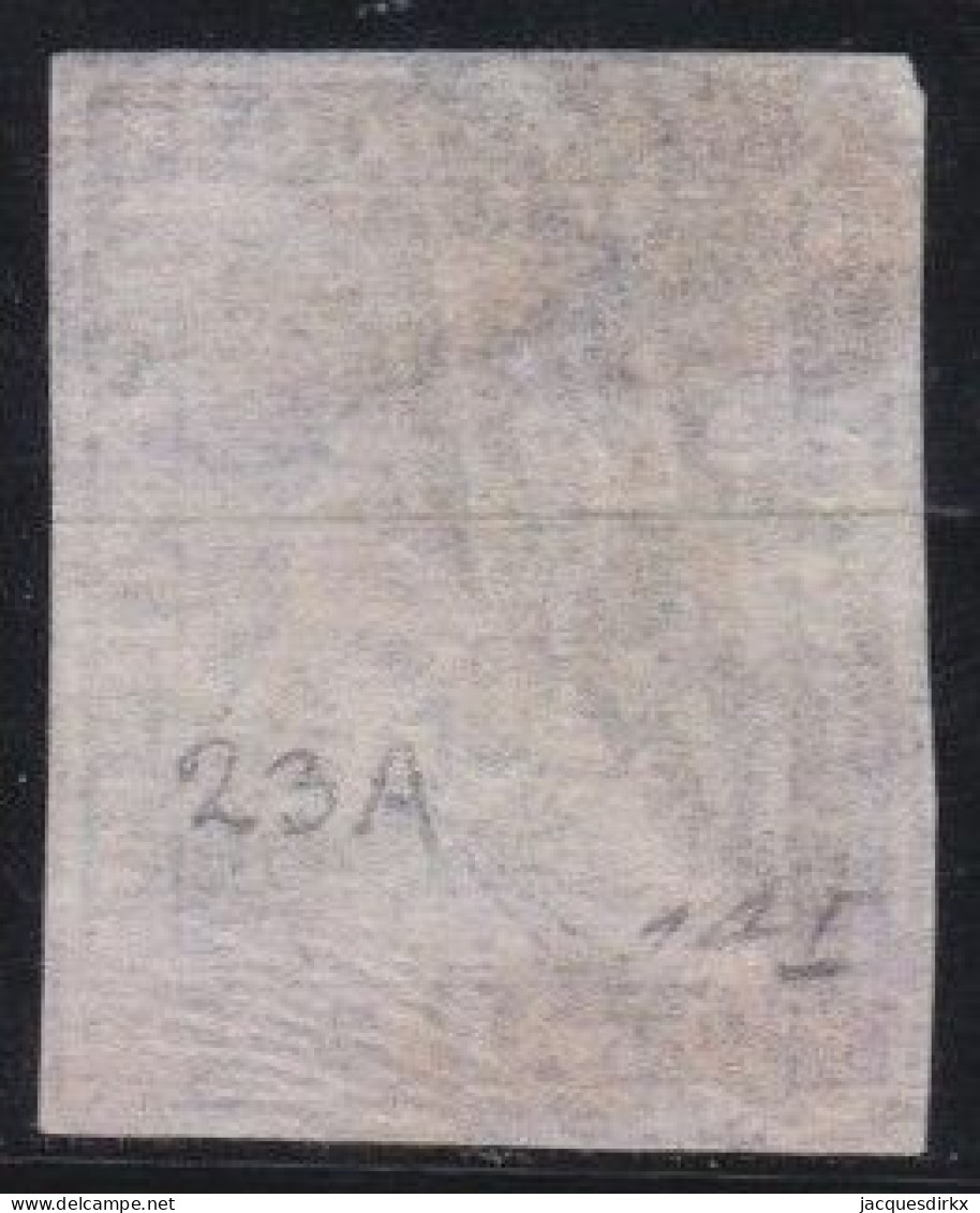 Suisse   .  Yvert  .    27a  (2 Scans)   .  Papier Moyen   .     O        .    Oblitéré - Used Stamps