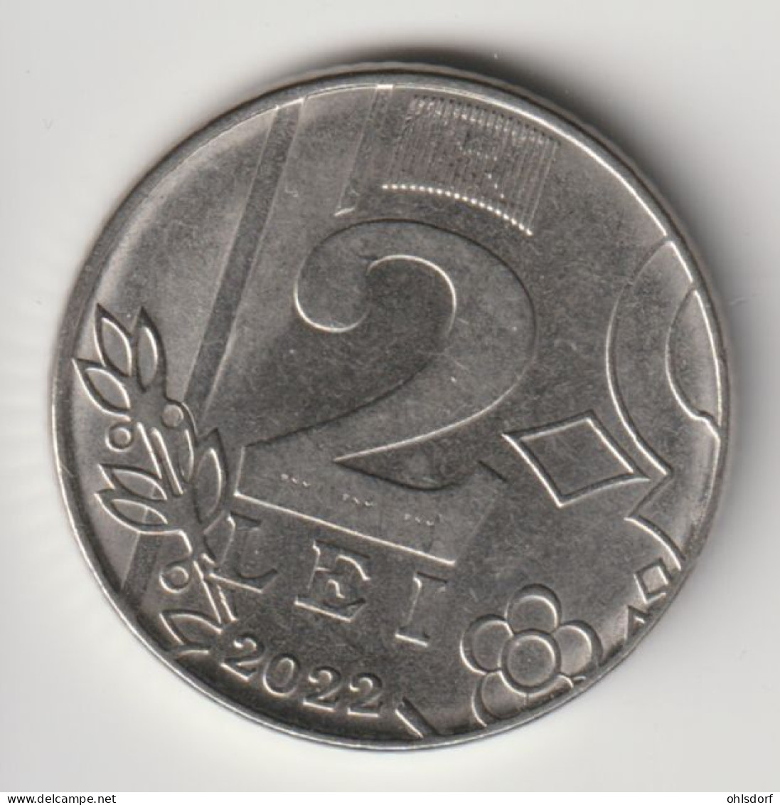 MOLDOVA 2022: 2 Lei, KM 154 - Moldova