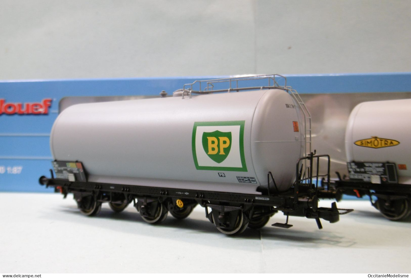 Jouef - 2 WAGONS CITERNE à 3 ESSIEUX BP ép. IV Réf. HJ6247 Neuf NBO HO 1/87 - Coches De Mercancía