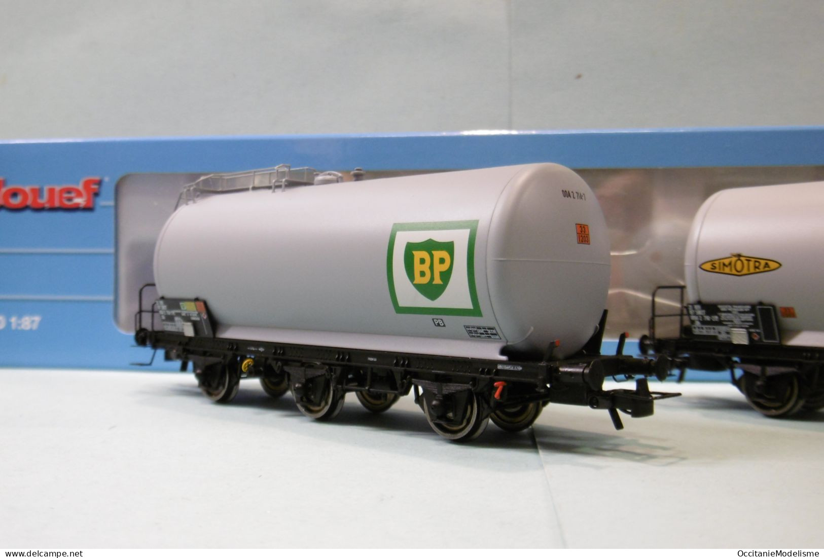 Jouef - 2 WAGONS CITERNE à 3 ESSIEUX BP ép. IV Réf. HJ6247 Neuf NBO HO 1/87 - Wagons Marchandises