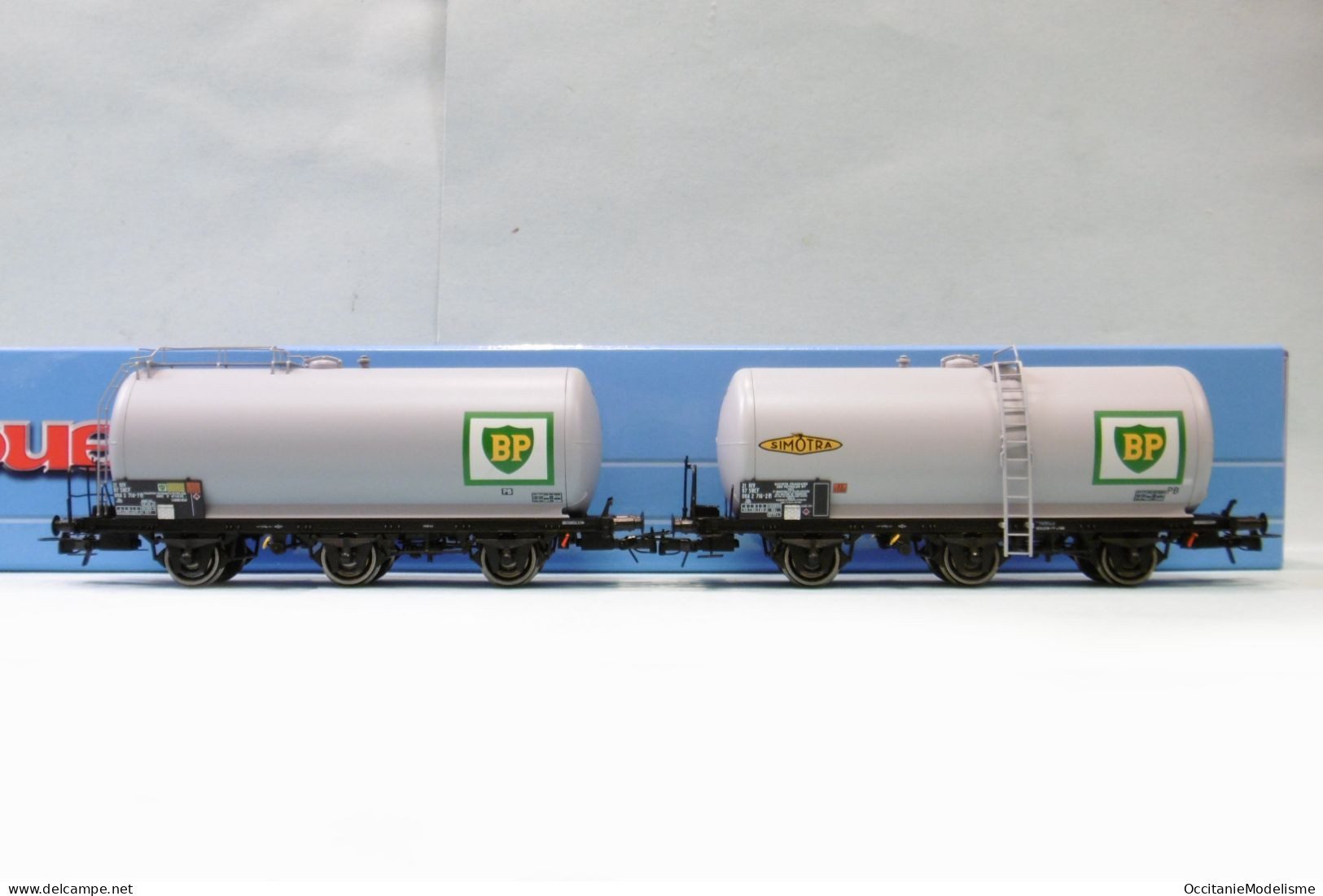 Jouef - 2 WAGONS CITERNE à 3 ESSIEUX BP ép. IV réf. HJ6247 Neuf NBO HO 1/87