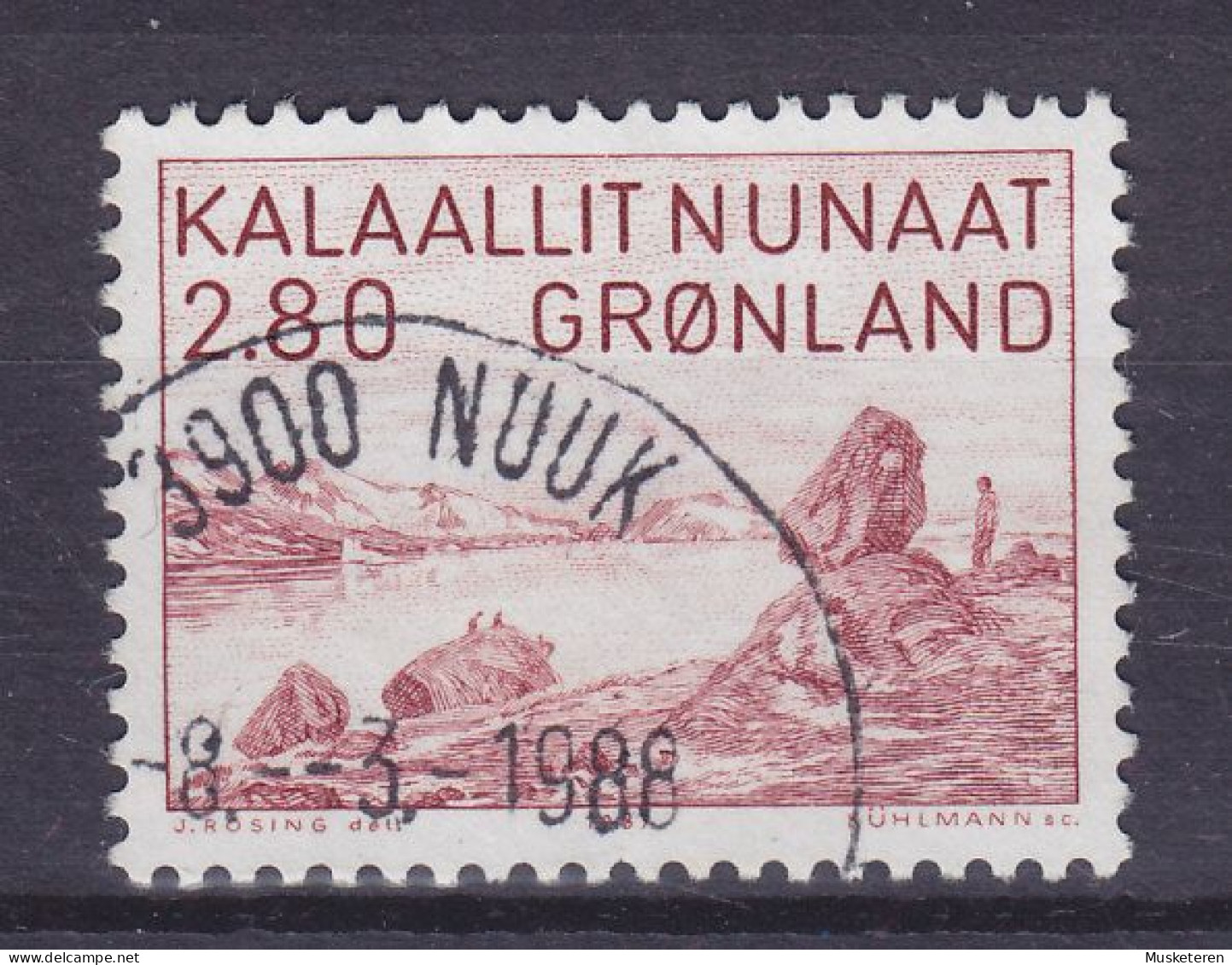 Greenland 1987 Mi. 172, 2.80 Kr. Kunst Art (VIII) Gemälde Painting Von Peter Rosing - Usati