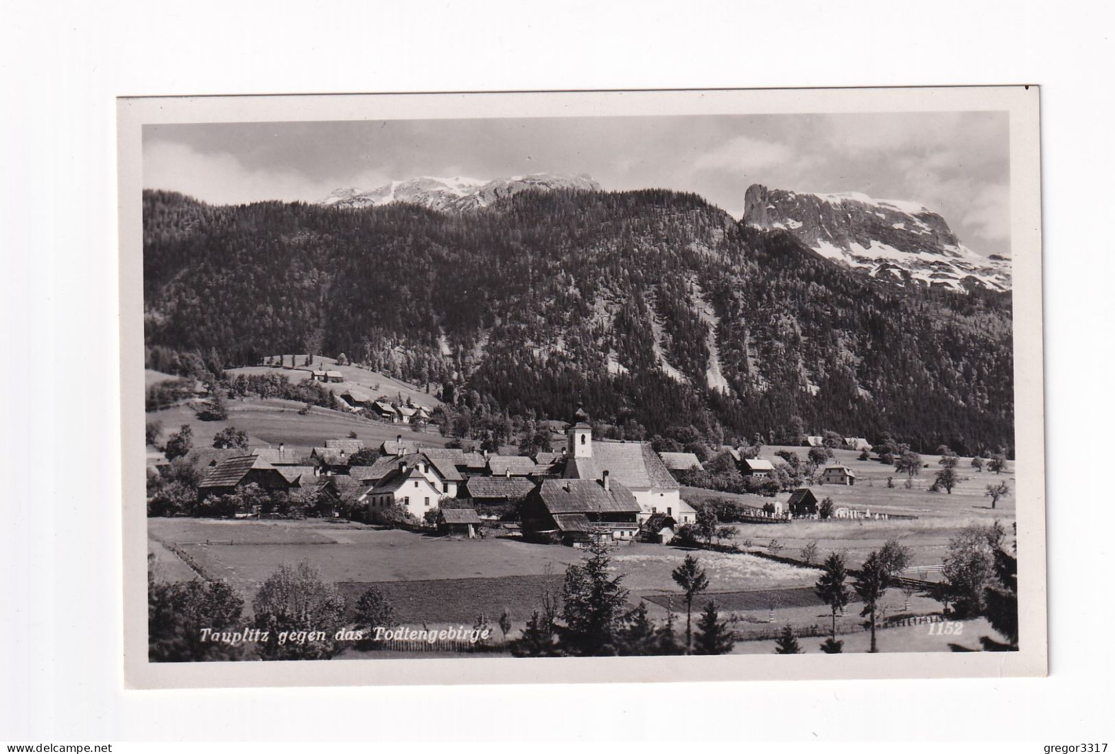 E5600) TAUPLITZ - Steiermark - Gegen Das Todtengebirge - KIRCHE - Häuser ALTE S/W FOTO AK 1940 - Tauplitz