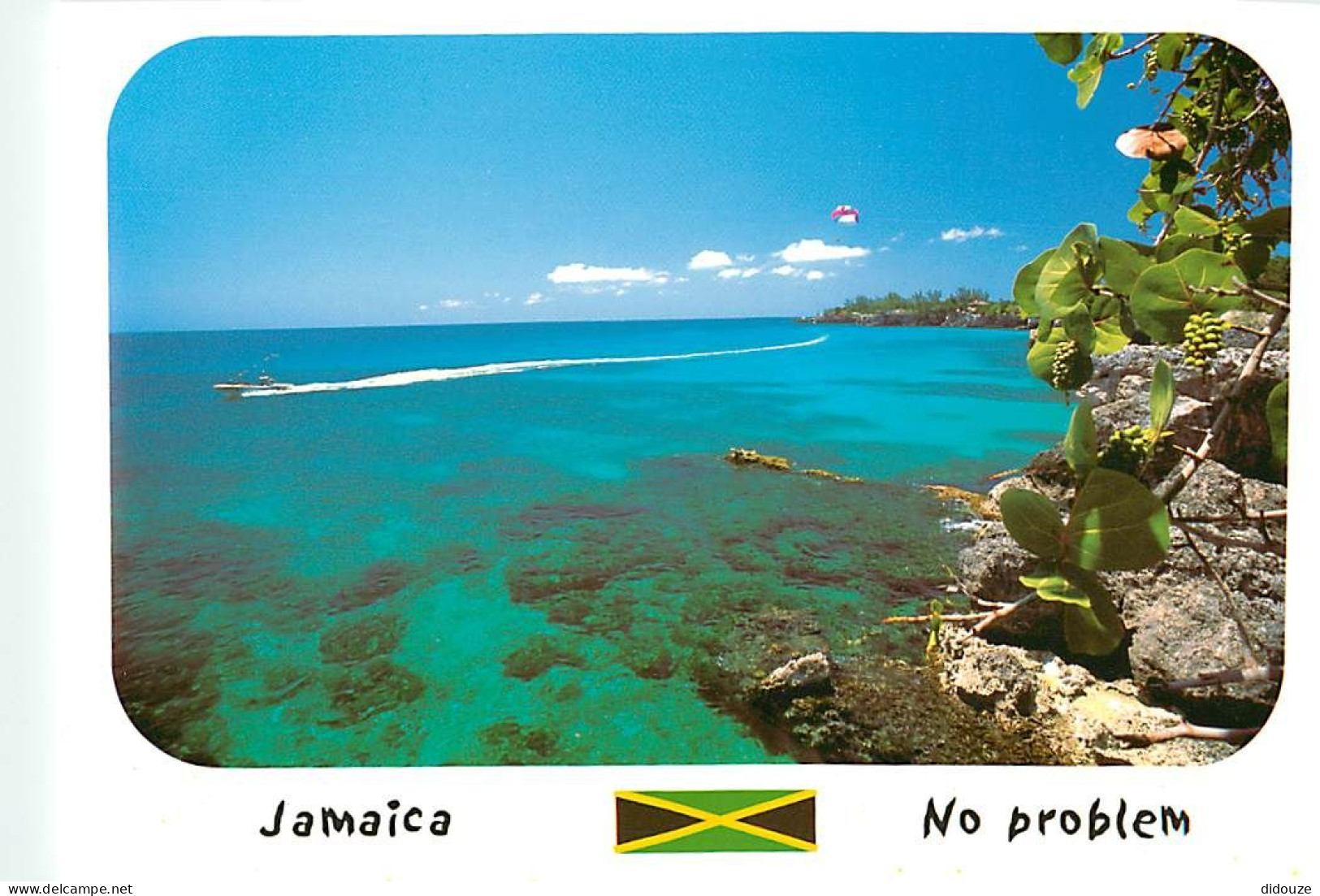 Format Spécial - 170 X 125 Mms - Jamaique - Jamaica - Negril - Seagrapes And Parasailing : Westend Is A Must - Carte Neu - Giamaica