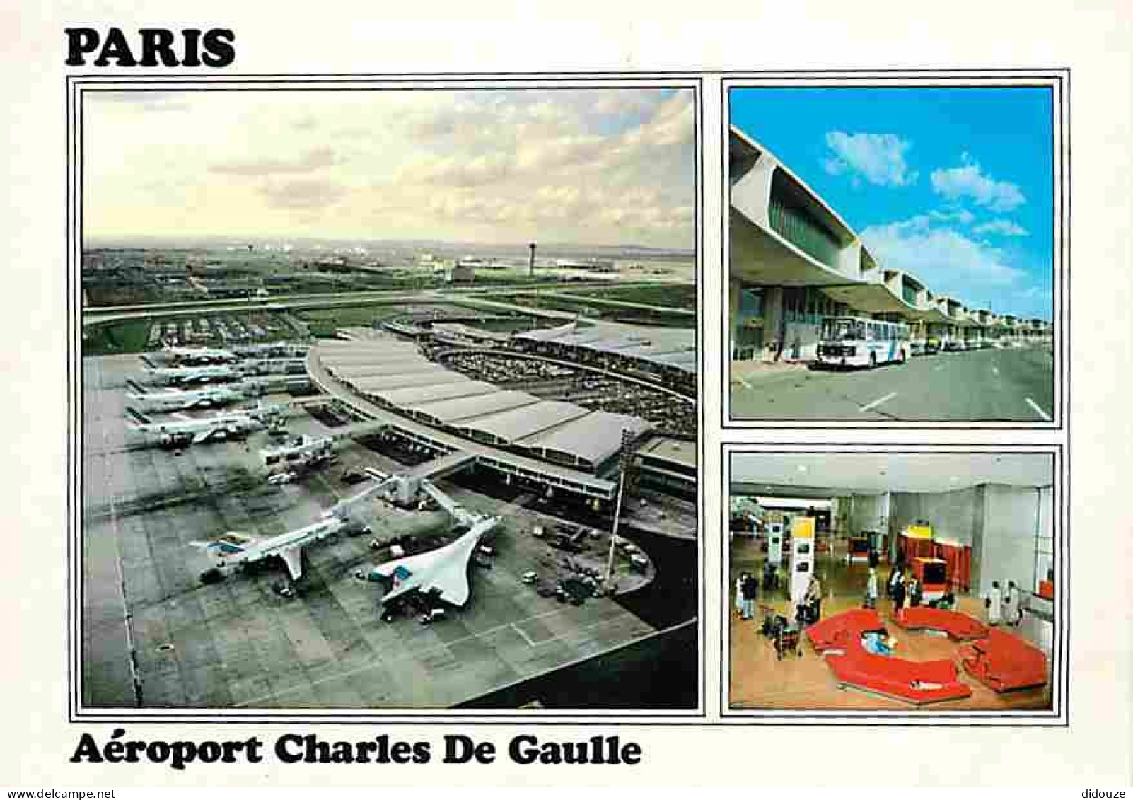 95 - Roissy - Aéroport Charles-de-Gaulle - Multivues - Avions - Automobiles - Bus - Voir Timbre - CPM - Voir Scans Recto - Roissy En France