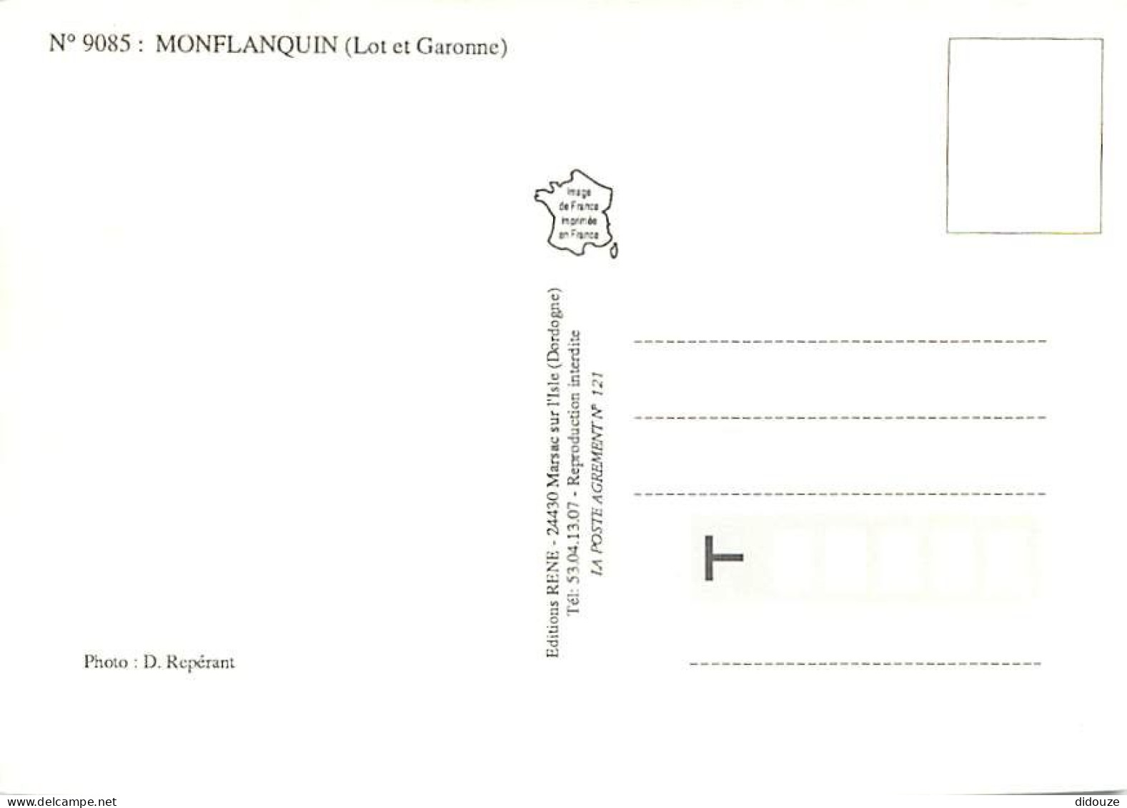 47 - Monflanquin - Vue Générale - Carte Neuve - CPM - Voir Scans Recto-Verso - Monflanquin