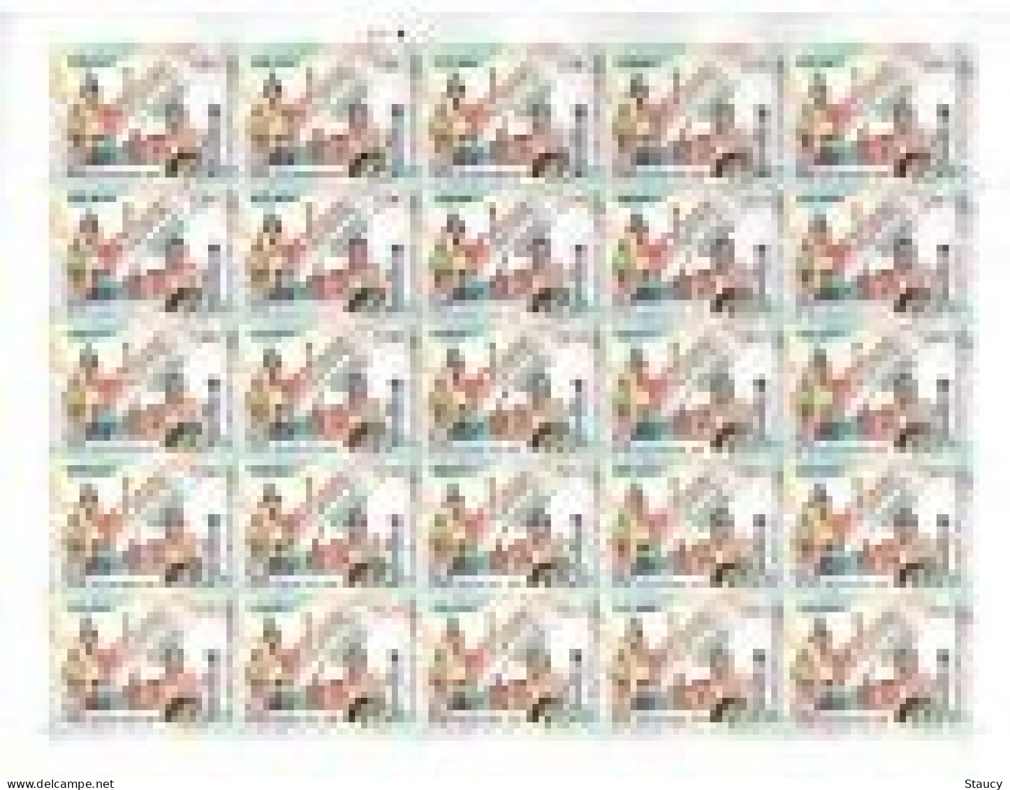 India 2024 ELECTION COMMISSION Of INDIA Full Sheet Of 25 Stamps MNH As Per Scan - Ungebraucht