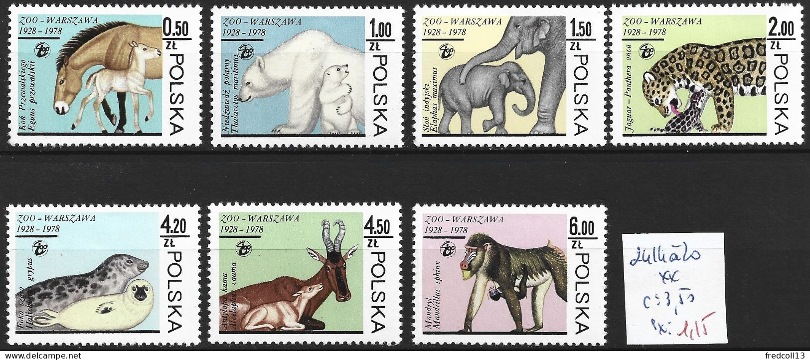 POLOGNE 2414 à 20 ** Côte 3.50 € - Unused Stamps