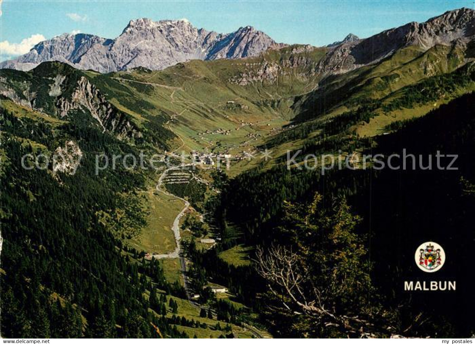 73578116 Malbun Panorama Malbuntal Alpenpanorama Malbun - Liechtenstein