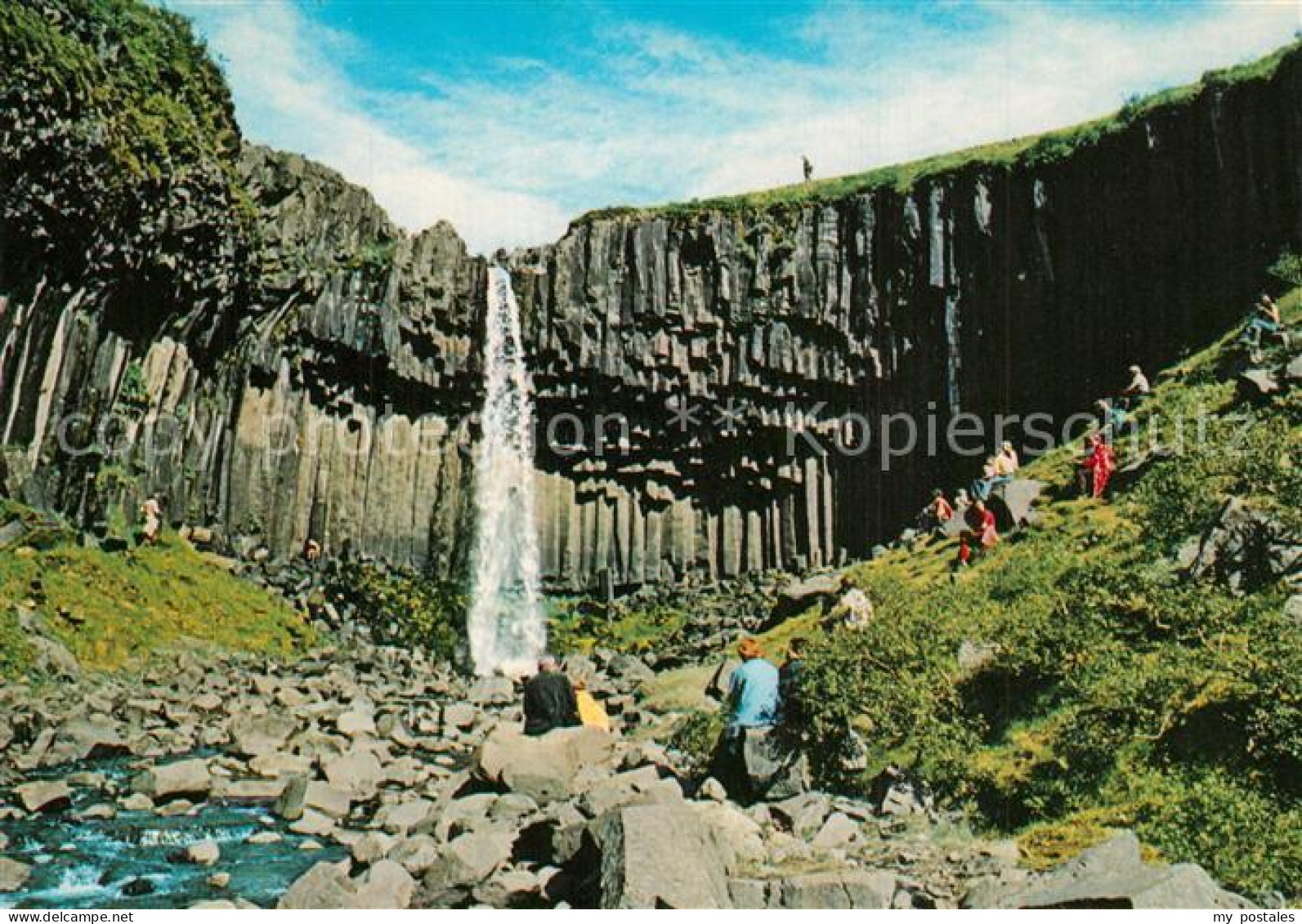 73577678 Island Svartifoss Wasserfall Skaftafell Nationalpark Island - Islanda