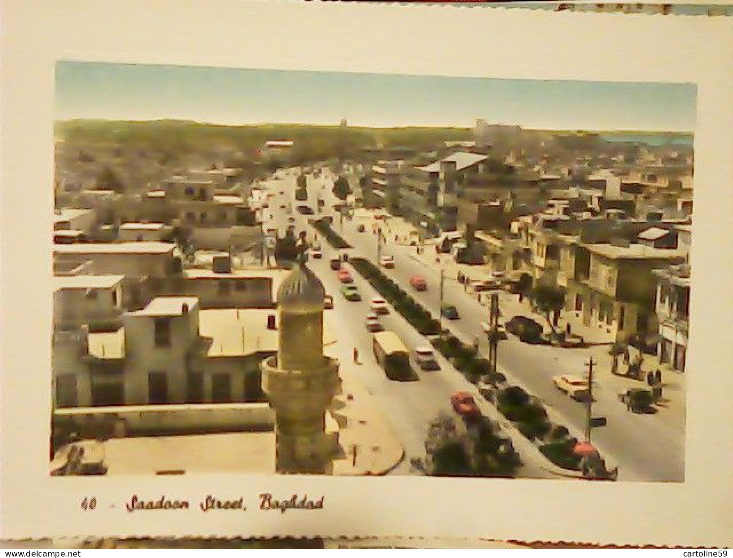 AL RASHID STREET BAGHDAD ( IRAQ IRAK ) ANIMEES VIEILLES AUTOS CAR AUTOBUS  N1960 JU5202 - Irak