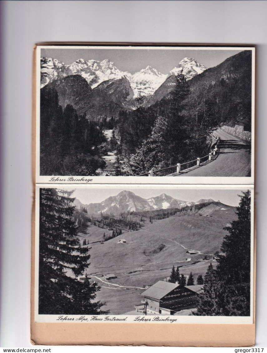 E5604) LOFER im Lande Salzburg - GUSTI LUKAS - Postkartenbuch - 10 kleinformatige ANSICHTSKARTEN LOFER - top !!