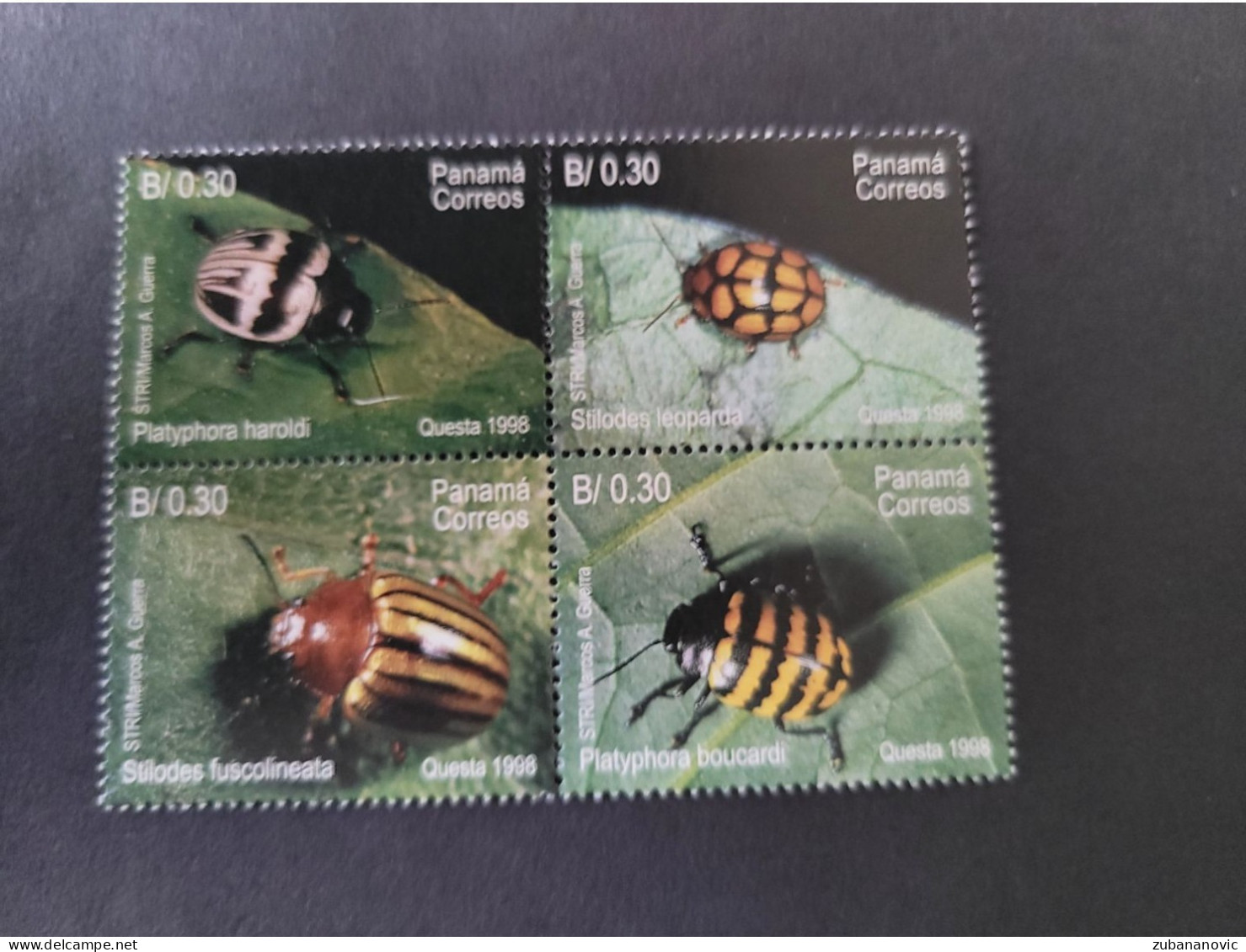 Panama 1998 Insects - Escarabajos
