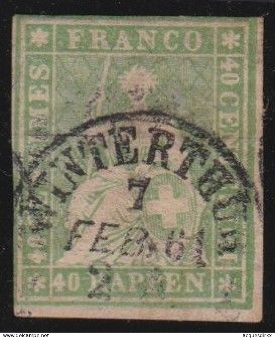 Suisse   .  Yvert  .    30 (2 Scans)   .       O        .    Oblitéré - Used Stamps