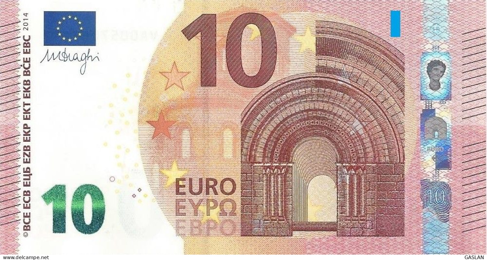 SPAIN VA V009 UNC DRAGHI VA99 - 10 Euro