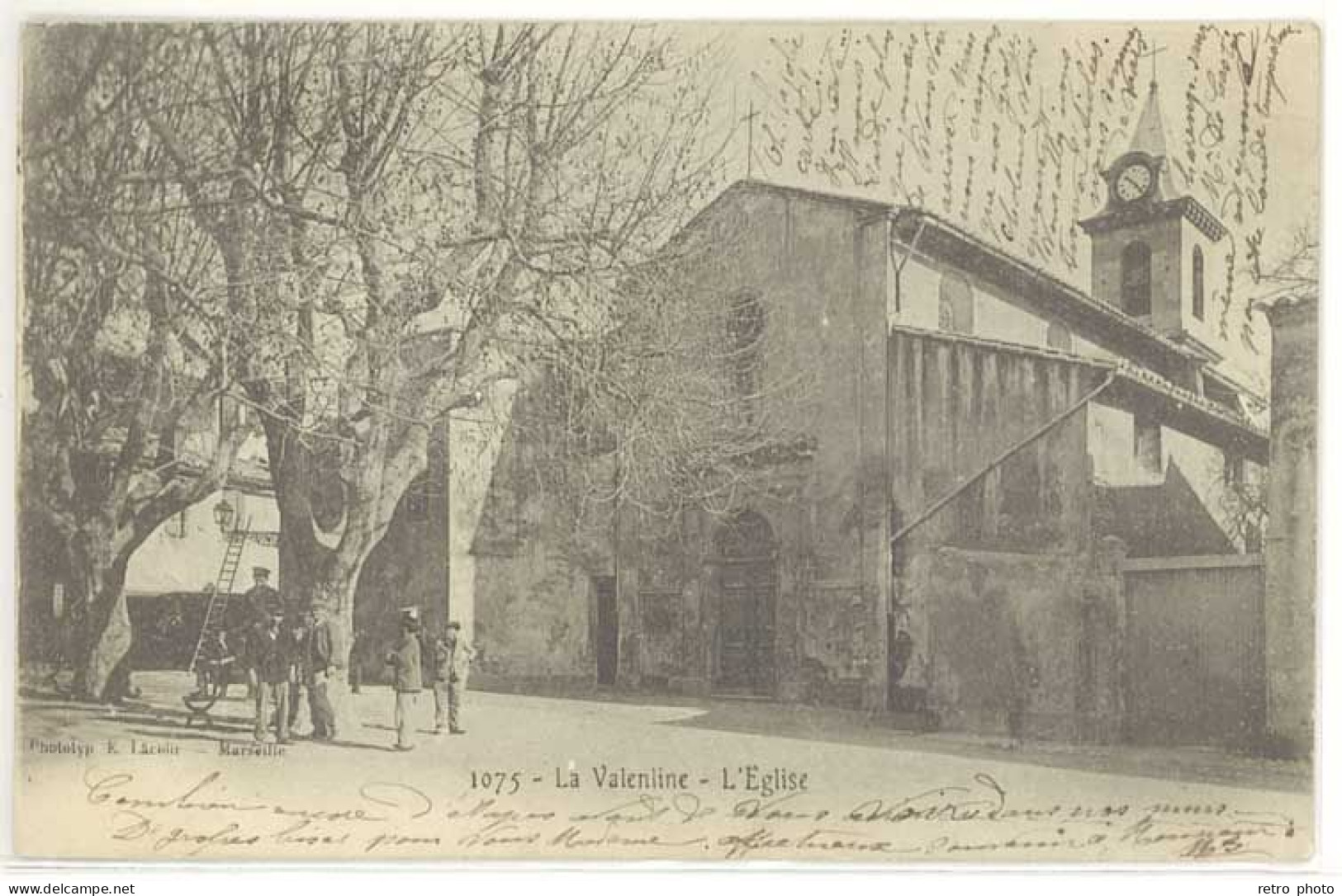 Cpa Marseille La Valentine - L'église - Les Caillols, La Valentine