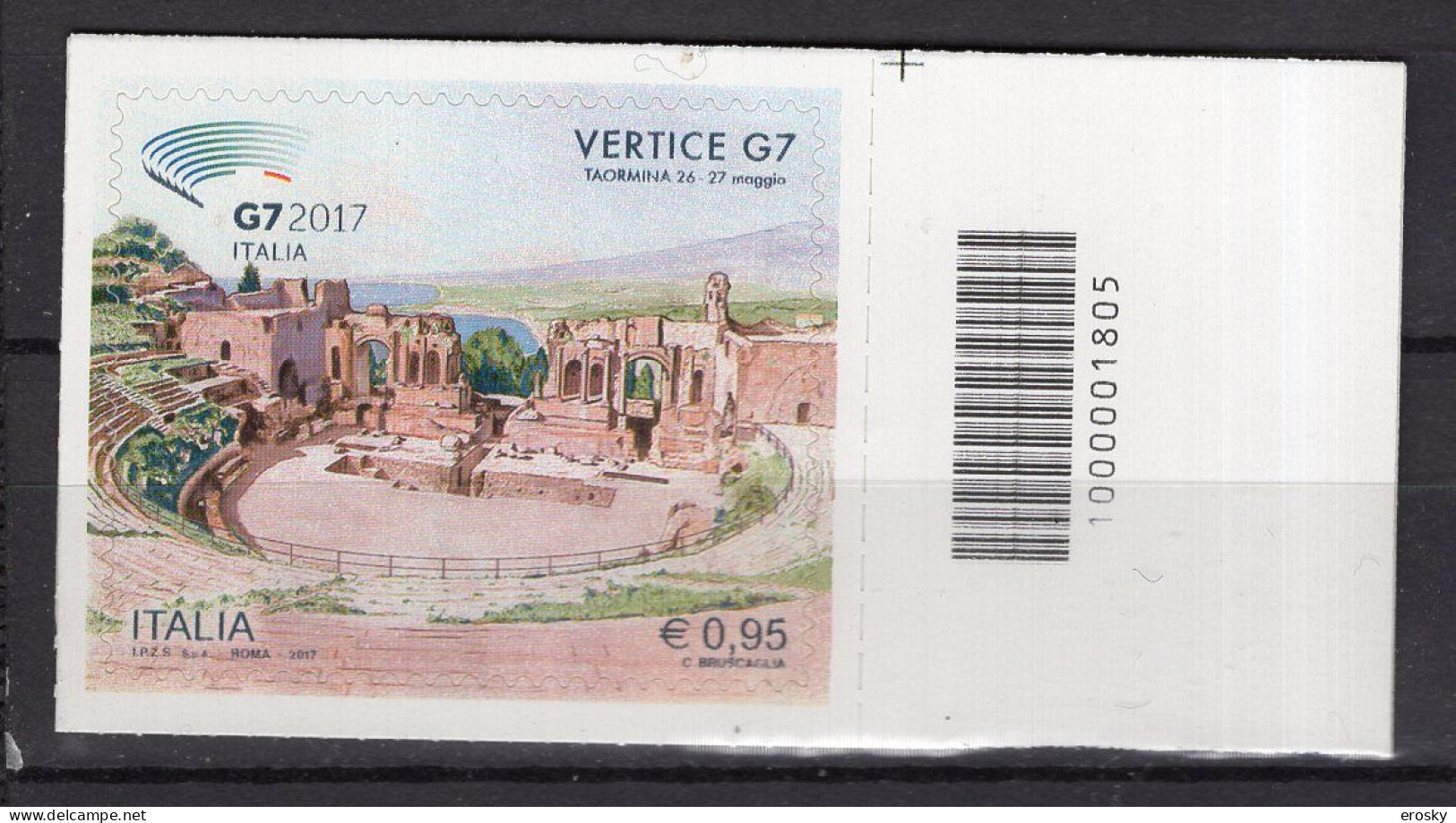 Y2958 - ITALIA ITALIE Unificato N°3826 ** CODICE A BARRE - Code-barres