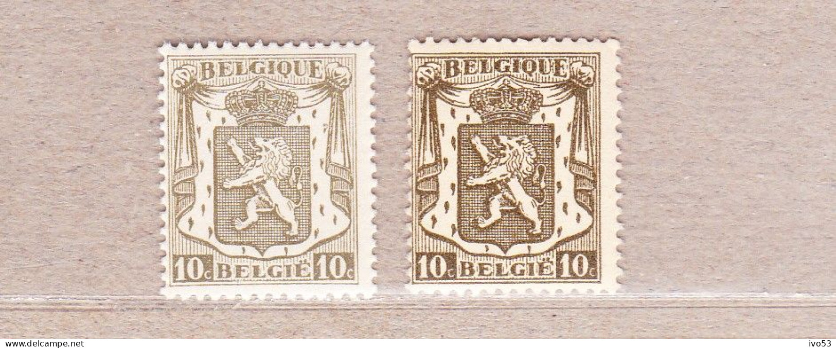 1935 Nr 420**+ 420a** Zonder Scharnier,zegel Uit Reeks "Klein Staatswapen".OBP 1,9 Euro - 1935-1949 Piccolo Sigillo Dello Stato