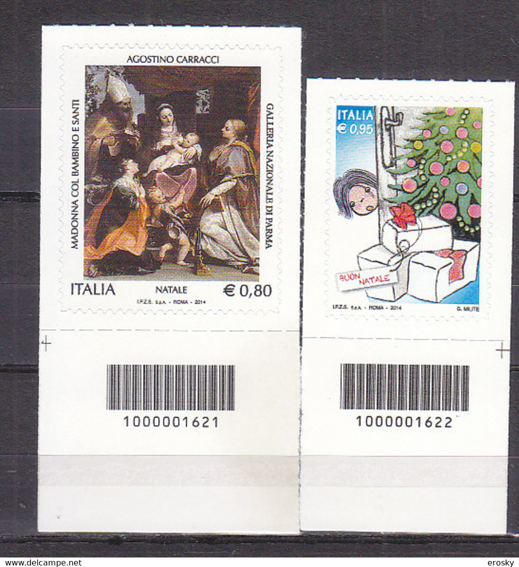 Y2820 - ITALIA ITALIE Unificato N°3597/98 ** CODICE A BARRE - Codici A Barre