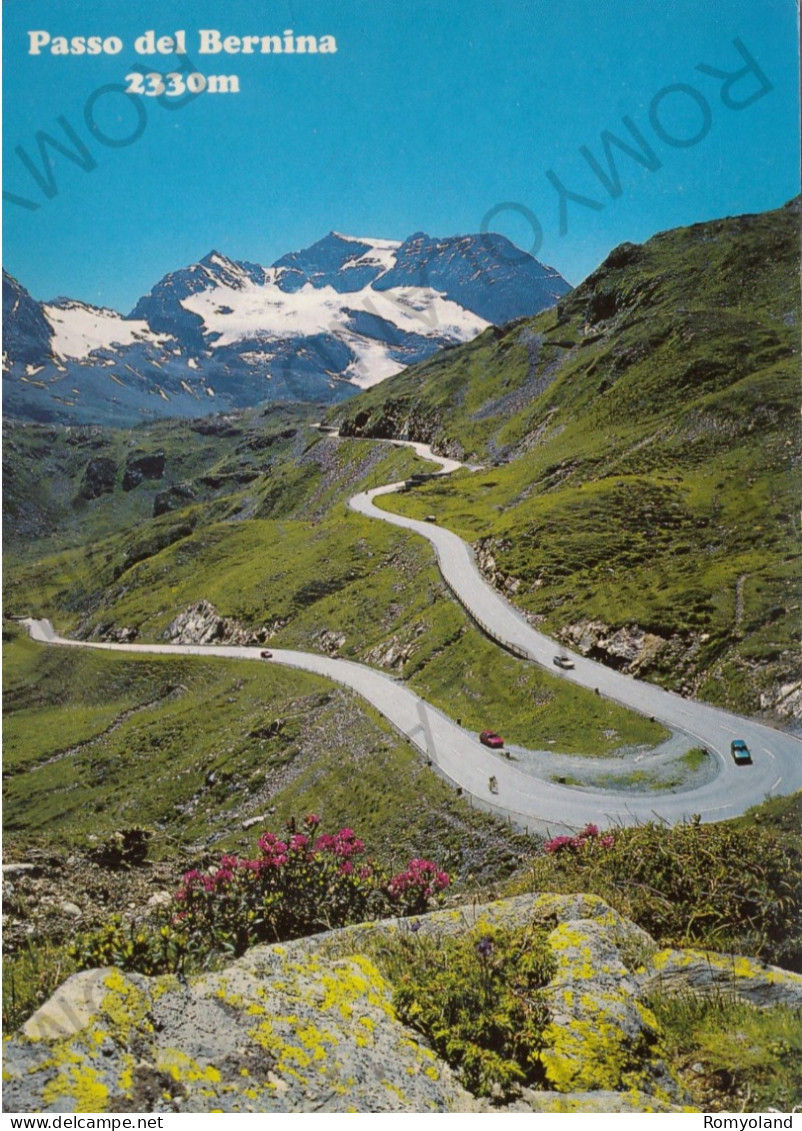 CARTOLINA  C2 PASSO DEL BERNINA M.2330,GRIGIONI,SVIZZERA-MIT PIZ CAMBRENA-VIAGGIATA 1997 - Poschiavo