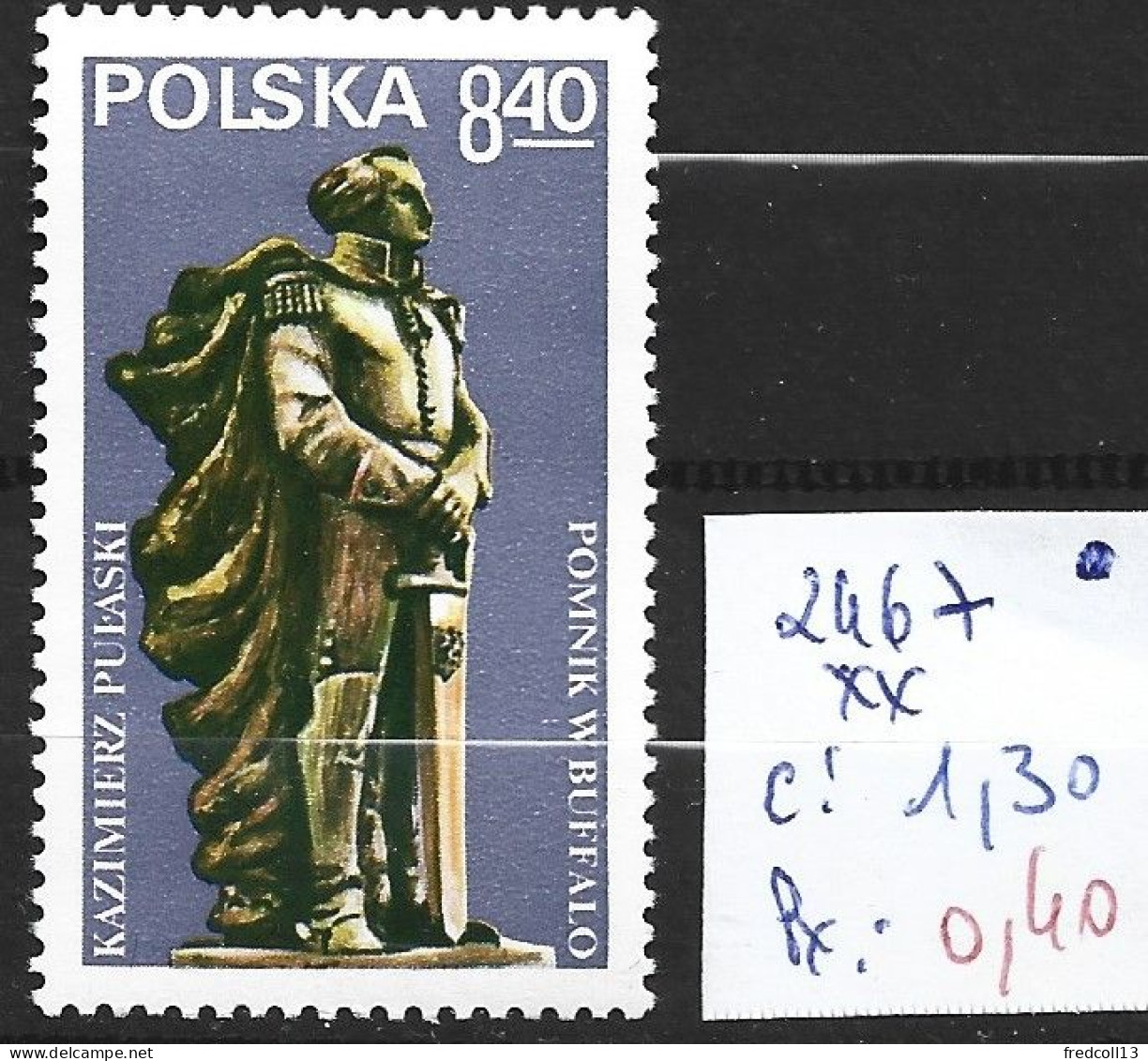 POLOGNE 2467 ** Côte 1.30 € - Nuovi