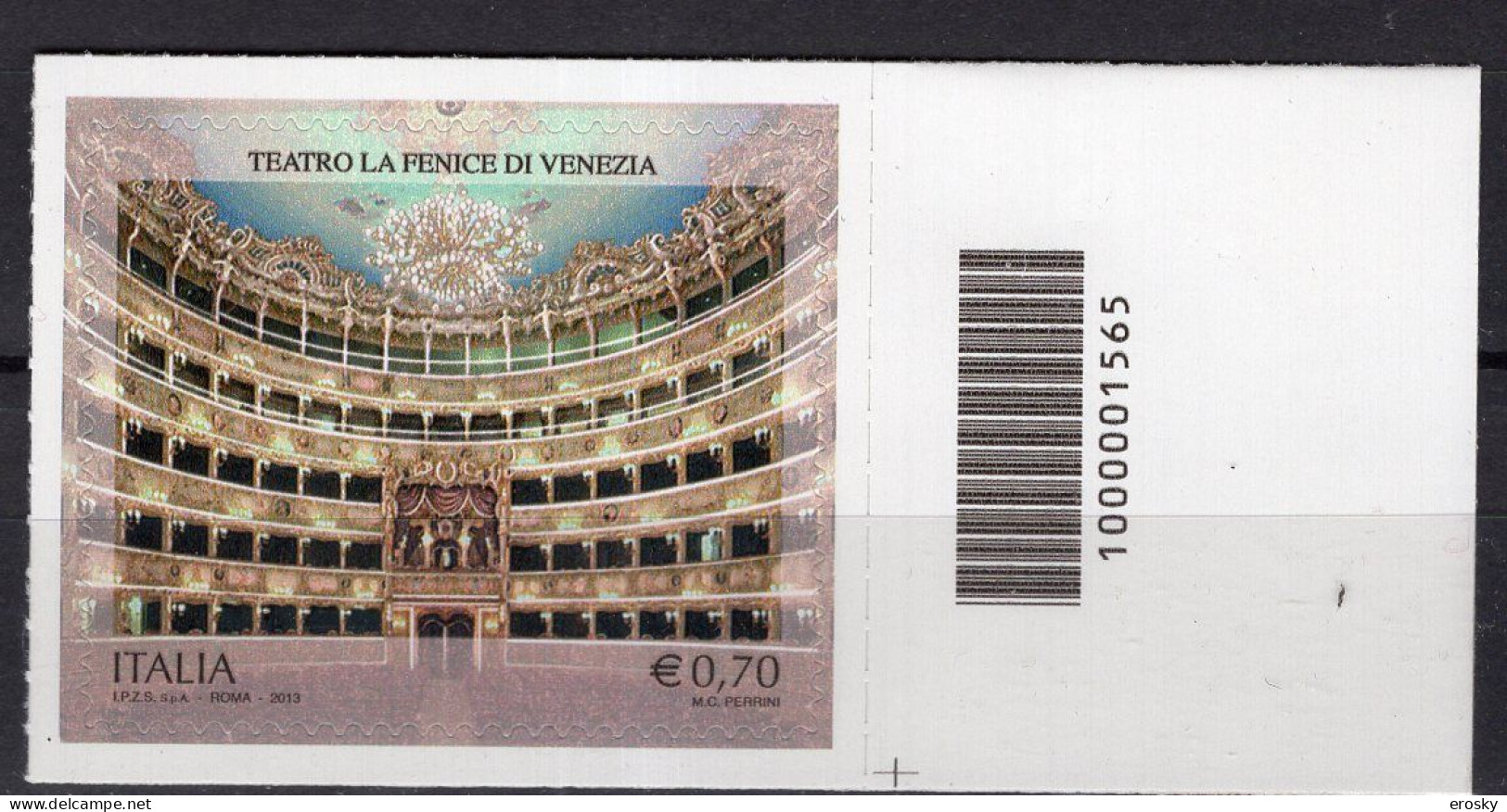 Y2765 - ITALIA ITALIE Unificato N°3496 ** CODICE A BARRE - Barcodes