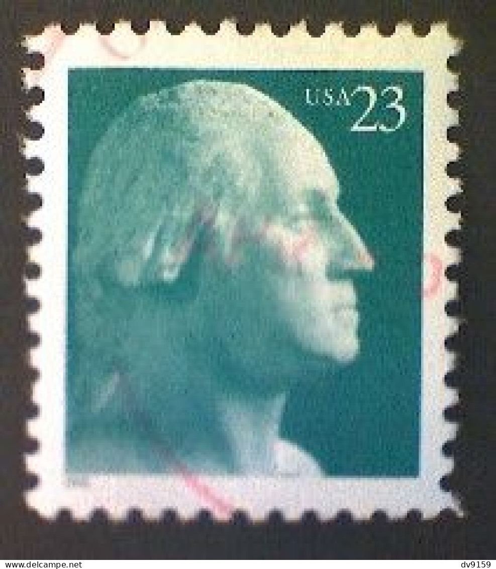 United States, Scott #3616, Used(o), 2002, George Washington, 23¢, Green - Usati