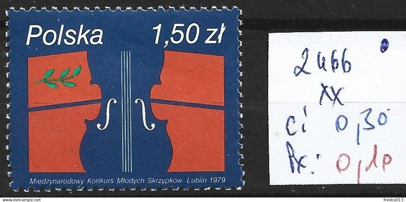 POLOGNE 2466 ** Côte 0.30 € - Unused Stamps