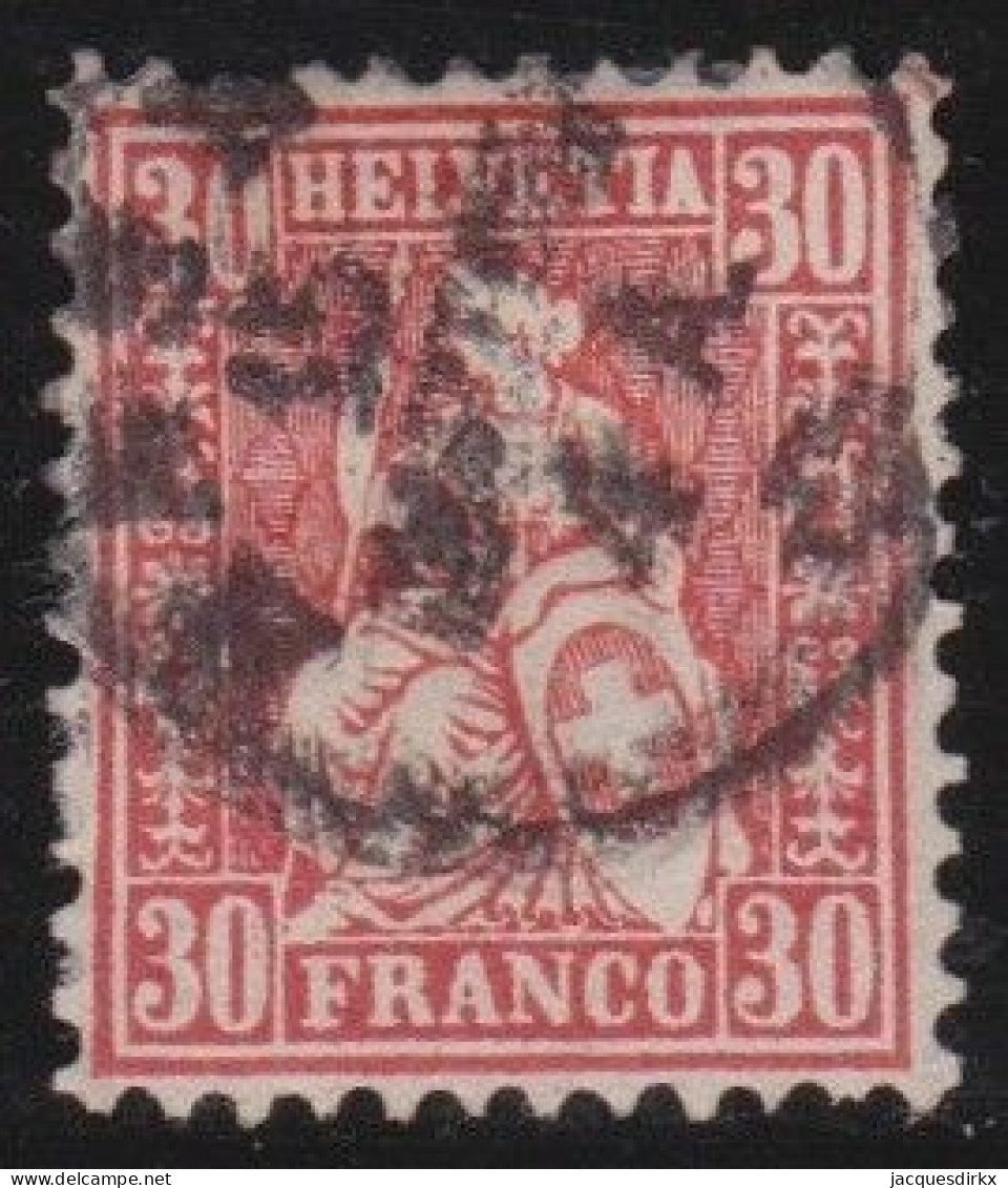 Suisse   .  Yvert  .    38  (2 Scans)   .       O        .    Oblitéré - Used Stamps