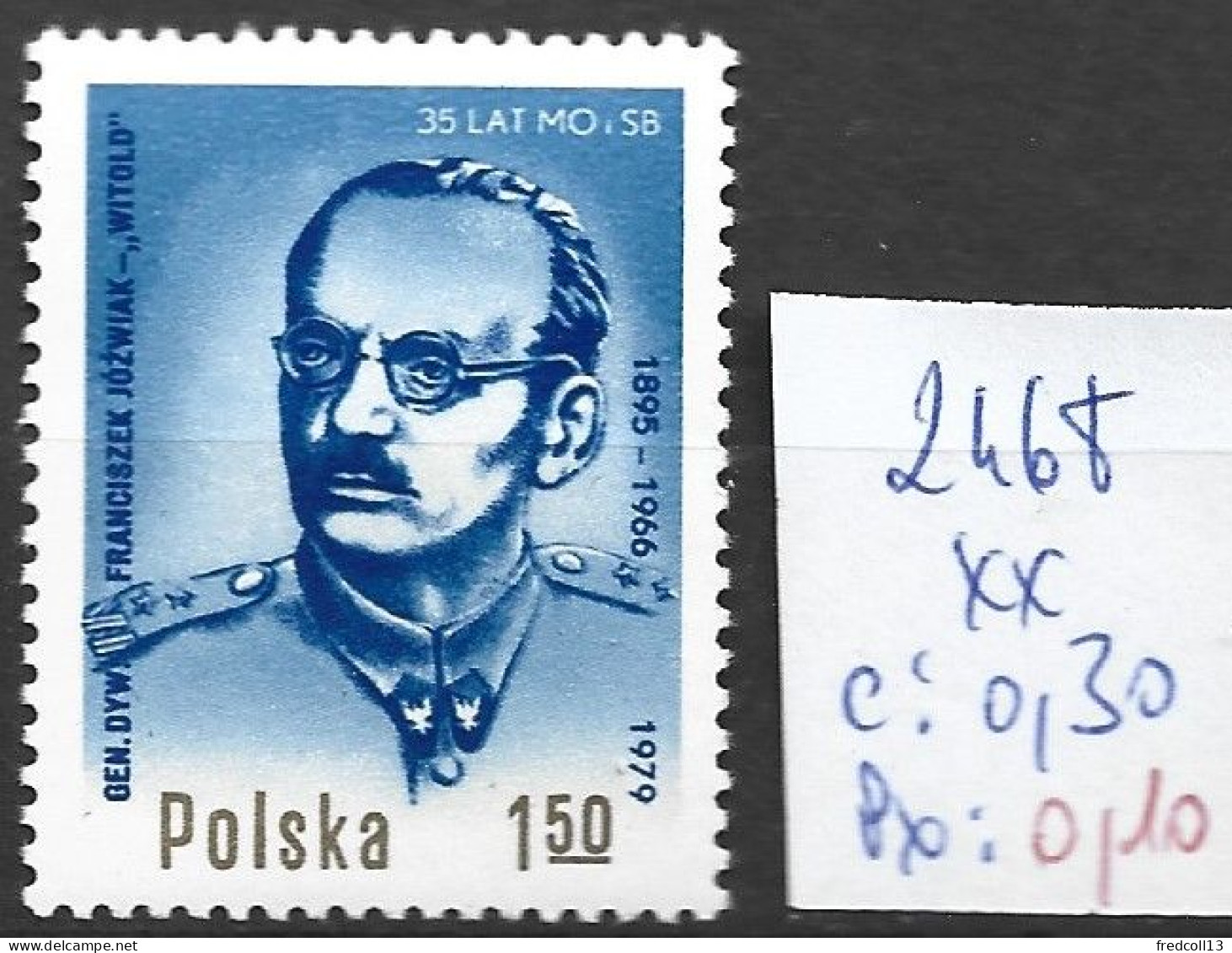 POLOGNE 2468 ** Côte 0.30 € - Unused Stamps