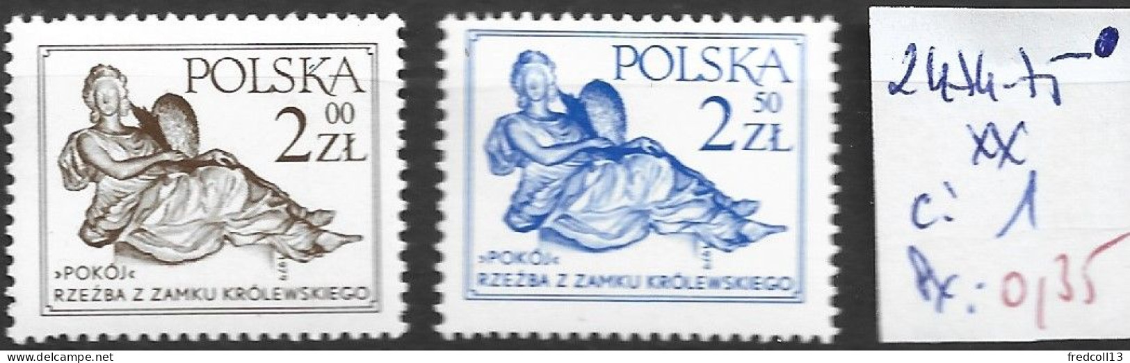 POLOGNE 2474-75 ** Côte 1 € - Nuovi