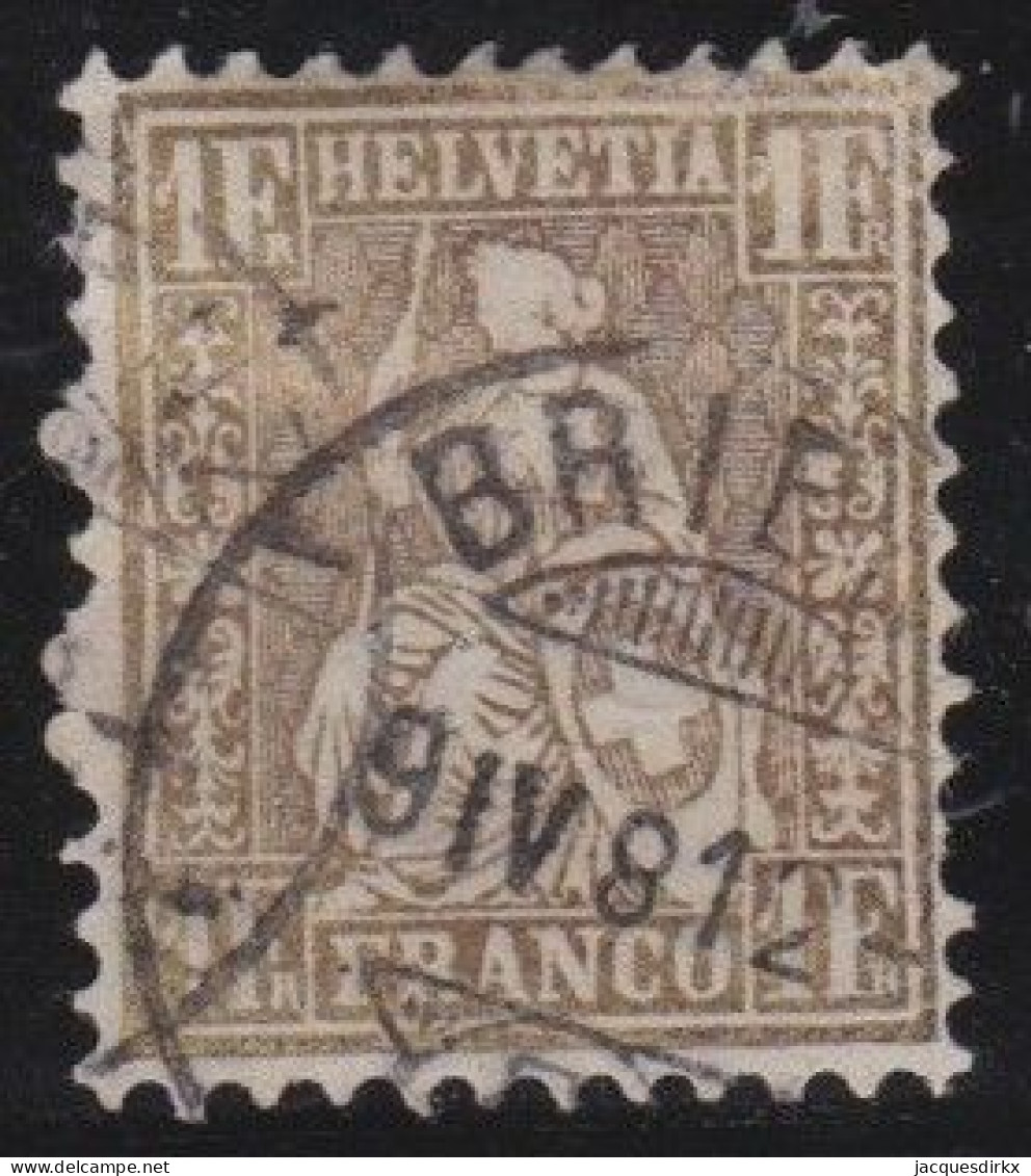 Suisse   .  Yvert  .    41  (2 Scans)  .       O        .    Oblitéré - Used Stamps