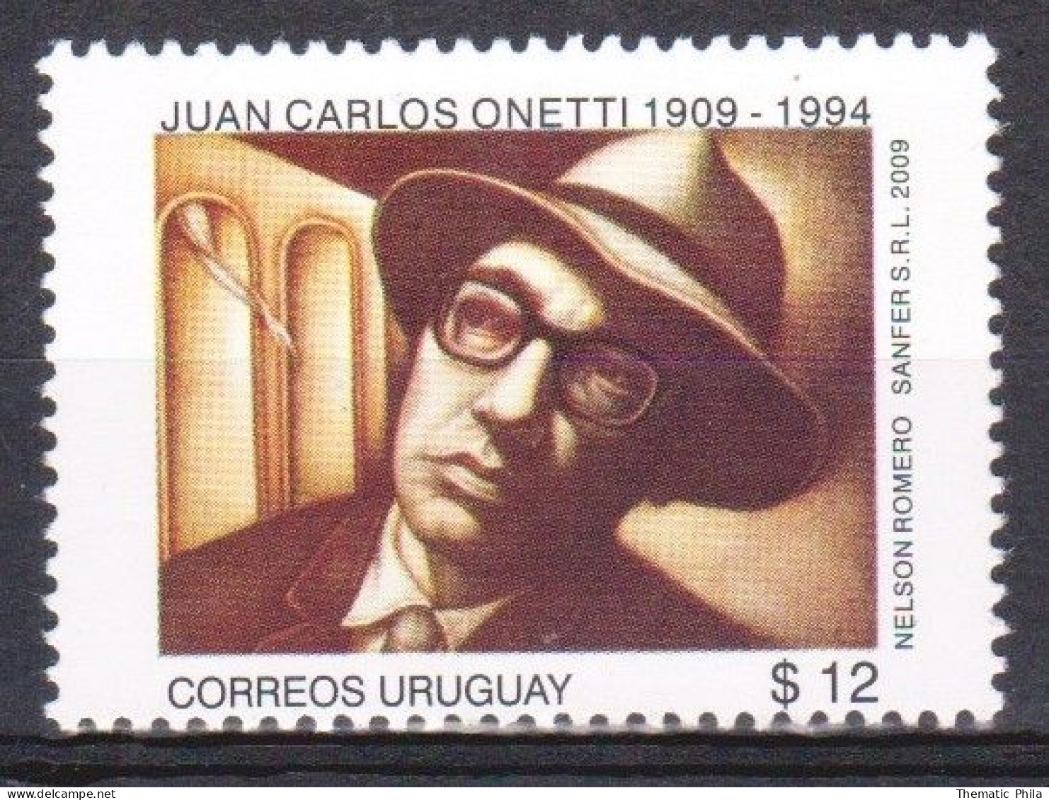2009 URUGUAY Onetti Writer Ecrivain  Culture Literature Cervantes Prize Yv 2397 - Uruguay