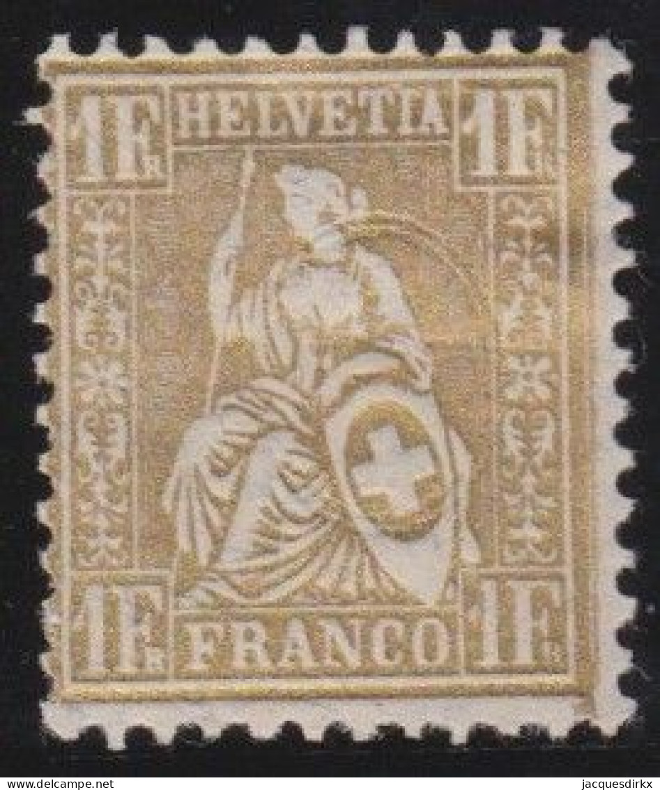 Suisse   .  Yvert  .    41     .       *        .    Neuf Avec Gomme - Unused Stamps