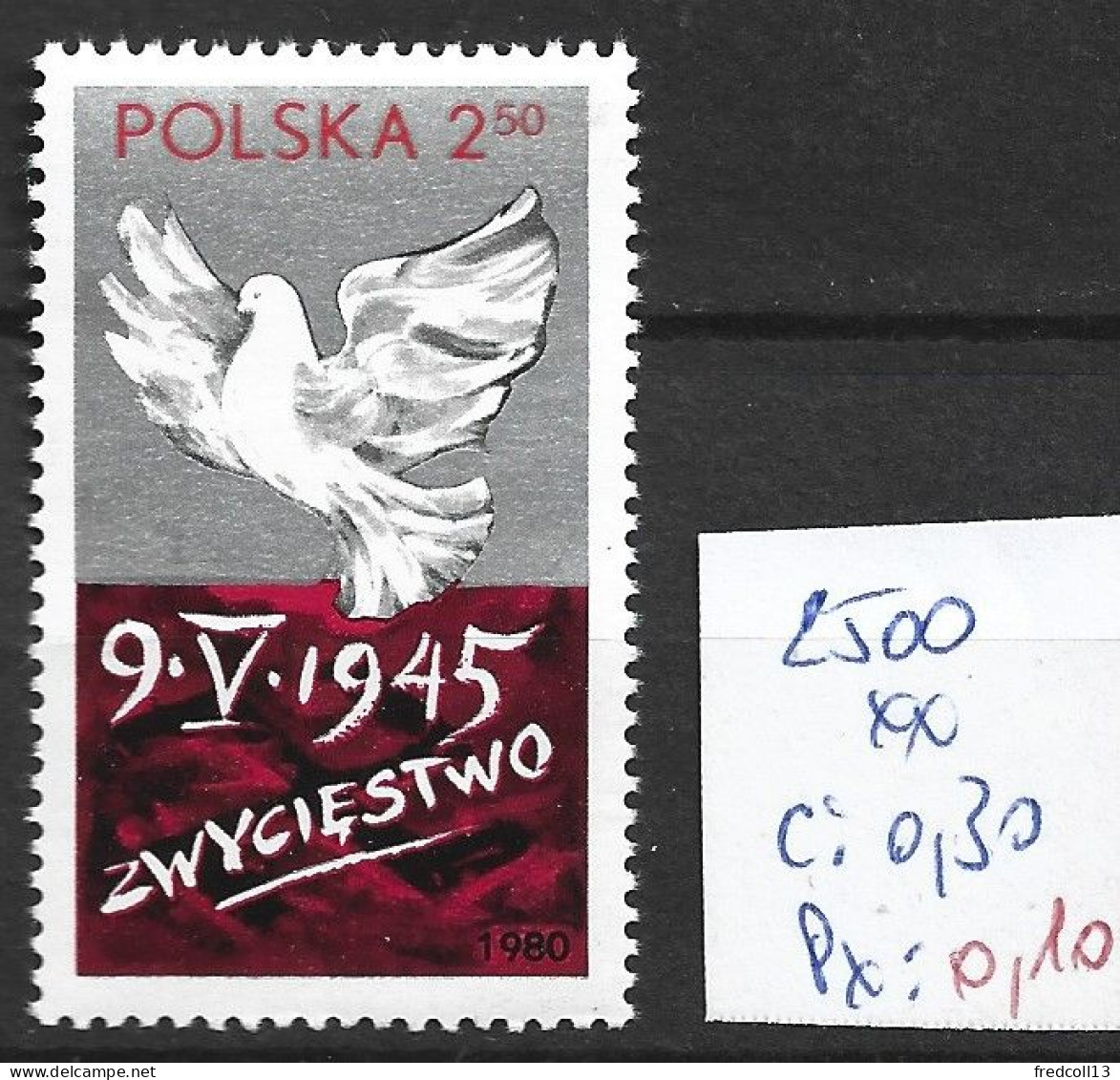 POLOGNE 2500 ** Côte 0.30 € - Unused Stamps