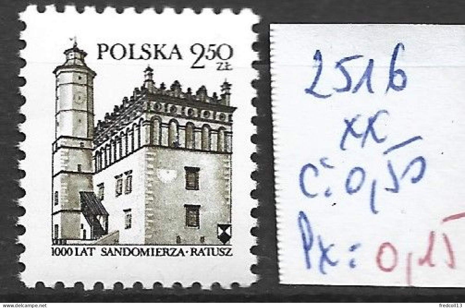 POLOGNE 2516 ** Côte 0.50 € - Unused Stamps