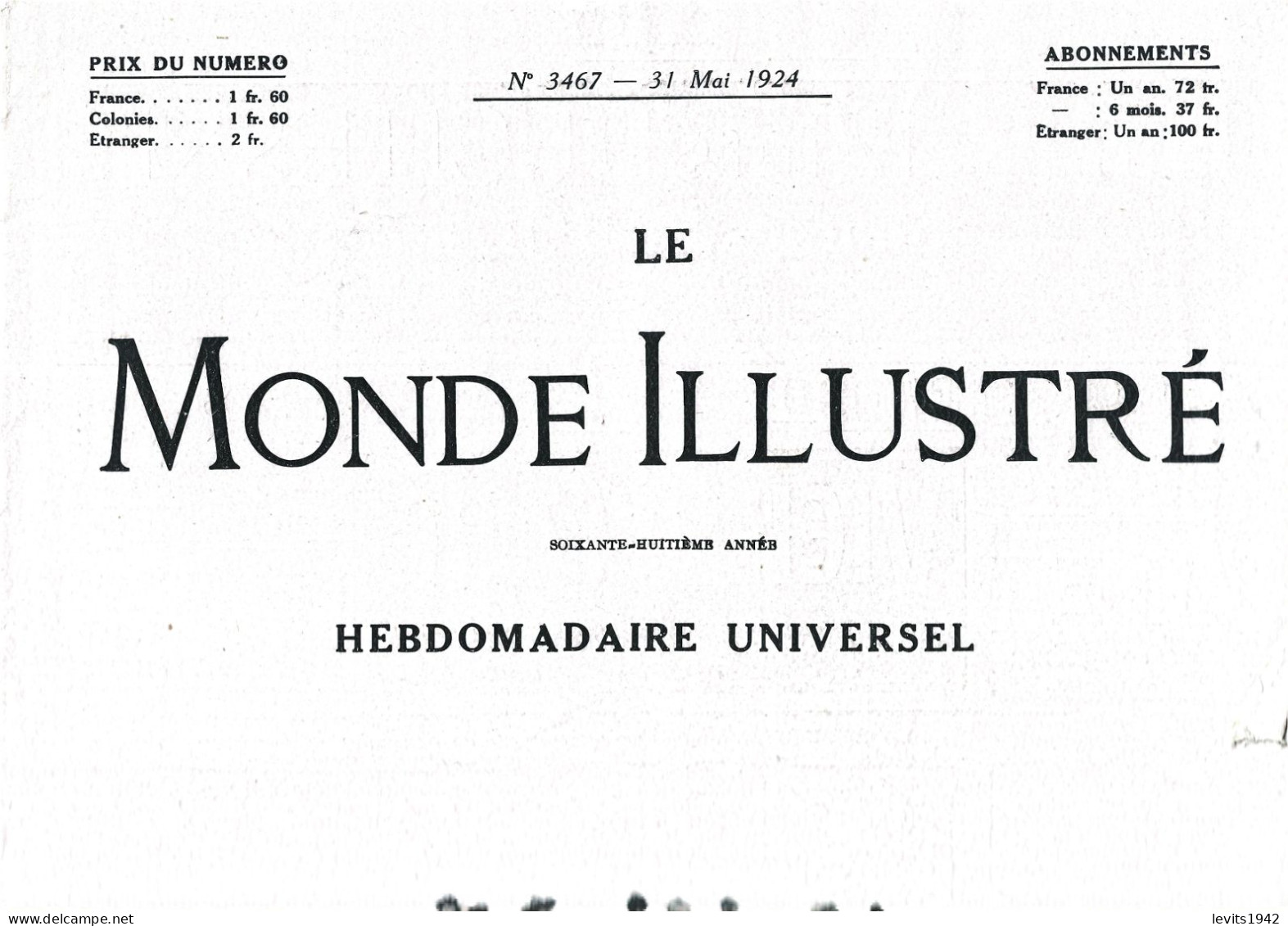 JEUX OLYMPIQUES 1924  - PARIS - LOT DE 5 REVUES - LE MONDE ILLUSTRE - - Autres & Non Classés