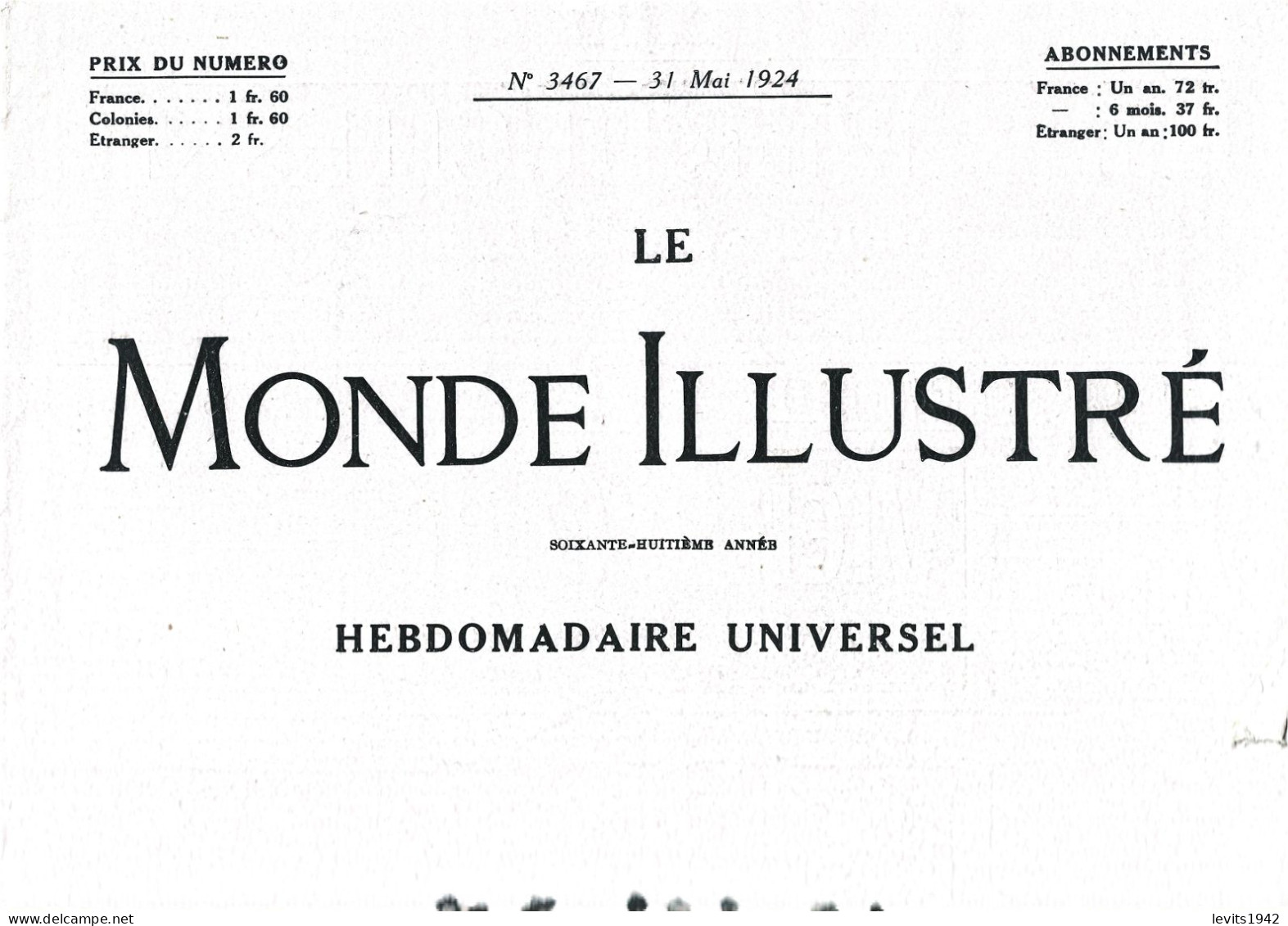 JEUX OLYMPIQUES 1924  - PARIS - LOT DE 5 REVUES - LE MONDE ILLUSTRE - - Otros & Sin Clasificación