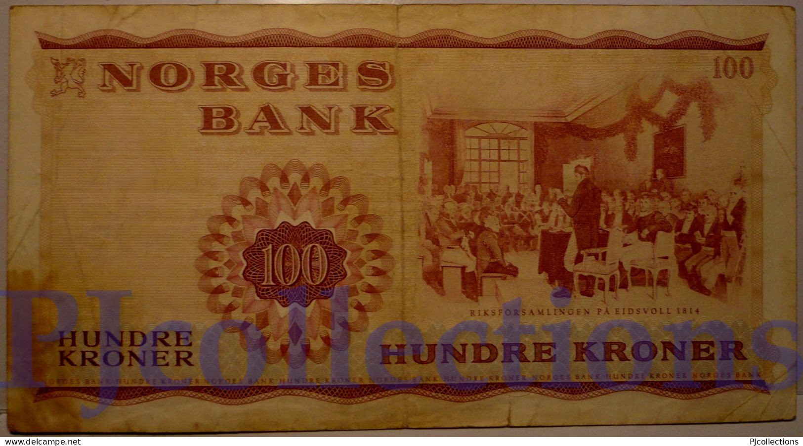 NORWAY 100 KRONER 1973 PICK 38g VF - Norvège