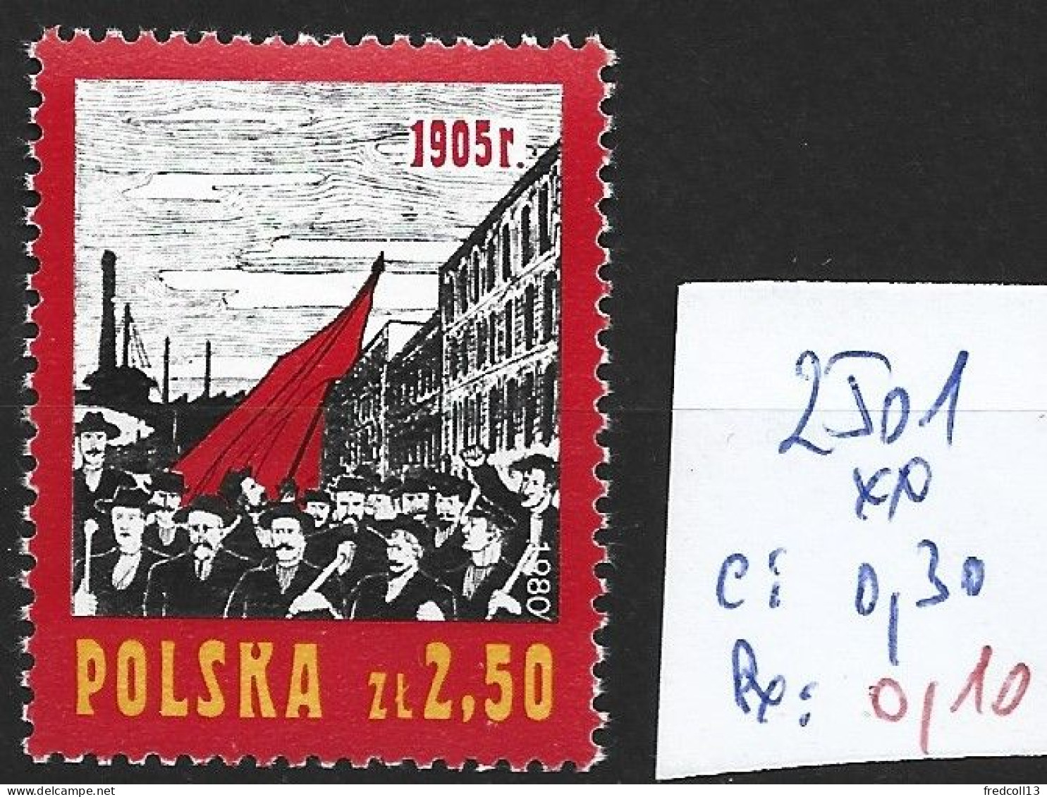 POLOGNE 2501 ** Côte 0.30 € - Unused Stamps