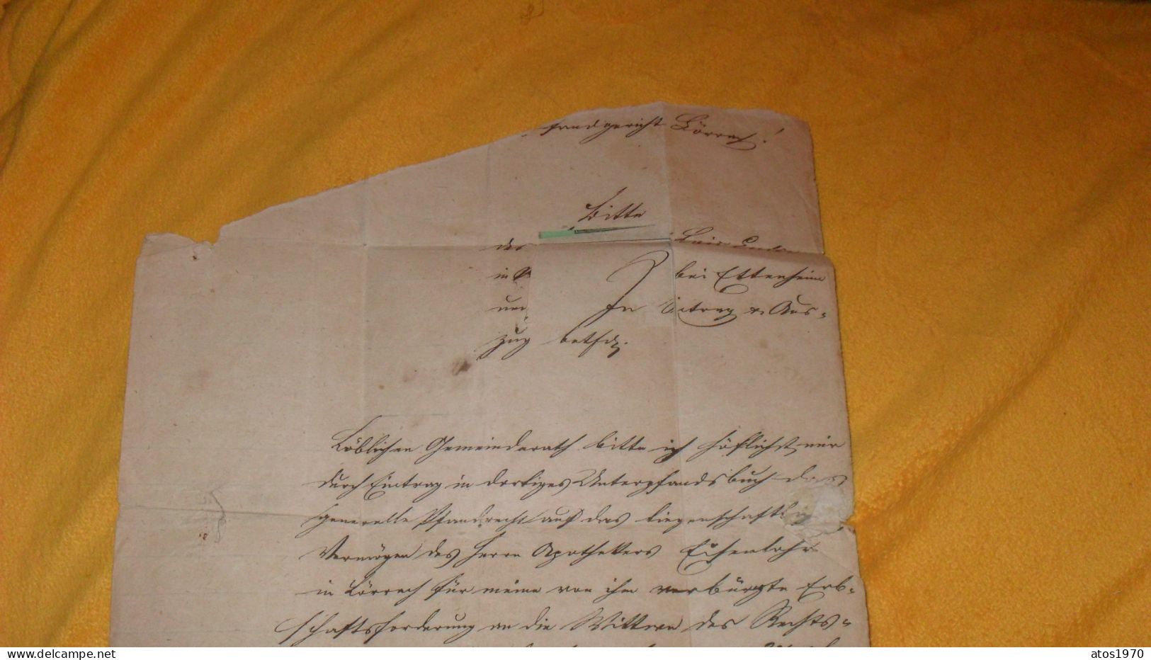 LETTRE ANCIENNE DE 1856 ?../ MARQUE ROUGE FREIBURG POUR LOERBACH . ALLEMAGNE CACHET 43 + TIMBRE 3 FREIMARK - Other & Unclassified