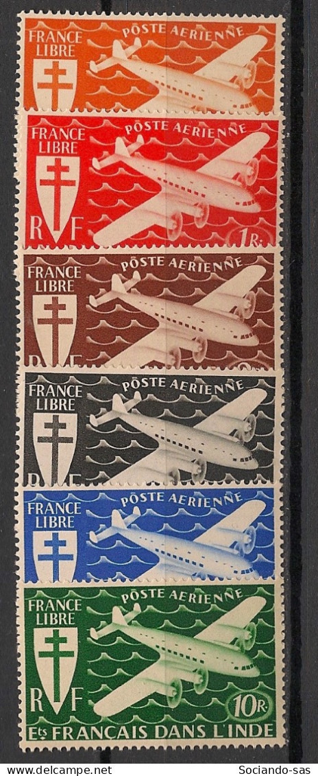 INDE - 1942 - Poste Aérienne PA N°YT. 1 à 6 - Série Complète - Neuf Luxe ** / MNH / Postfrisch - Unused Stamps