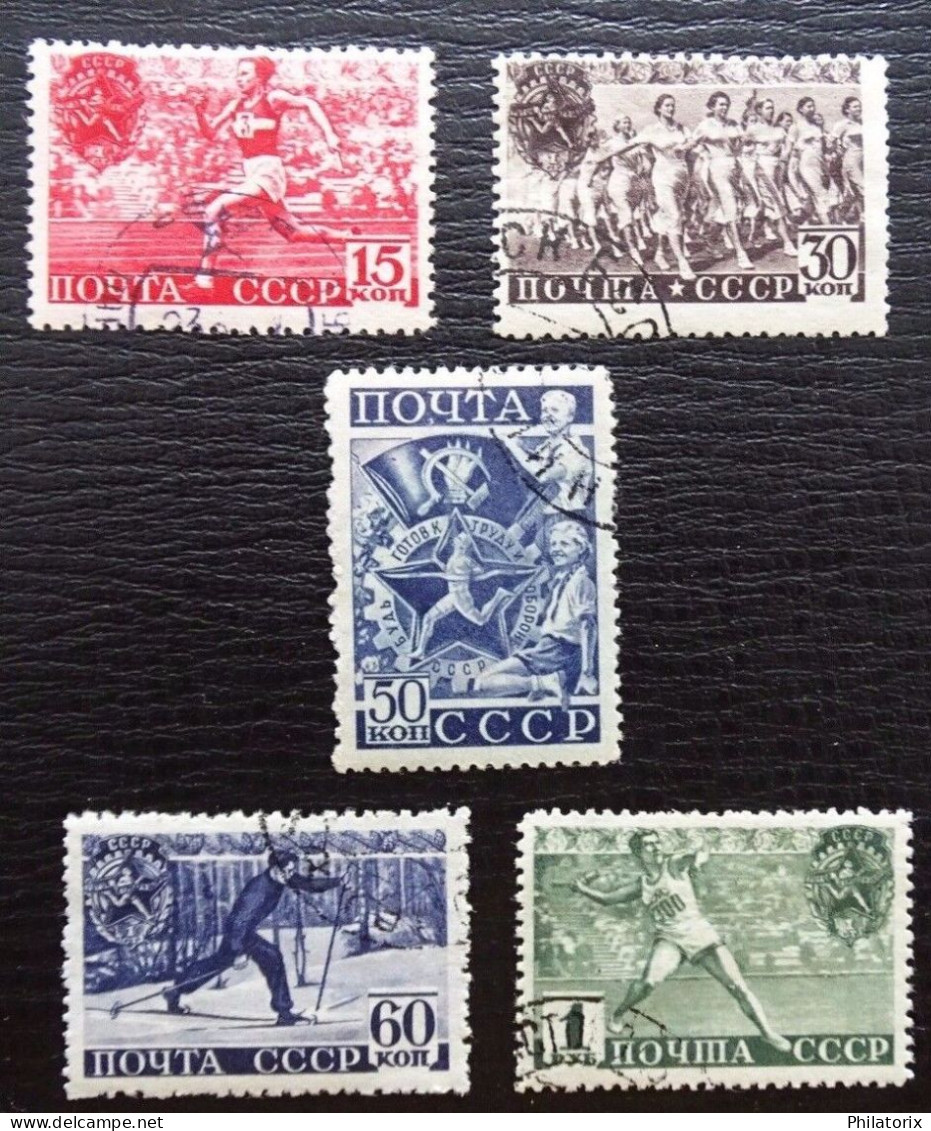 Sowjetunion 753-757 , Sc 784-788 , Allunions-Tage Der Körperkultur , Gestempelt - Used Stamps