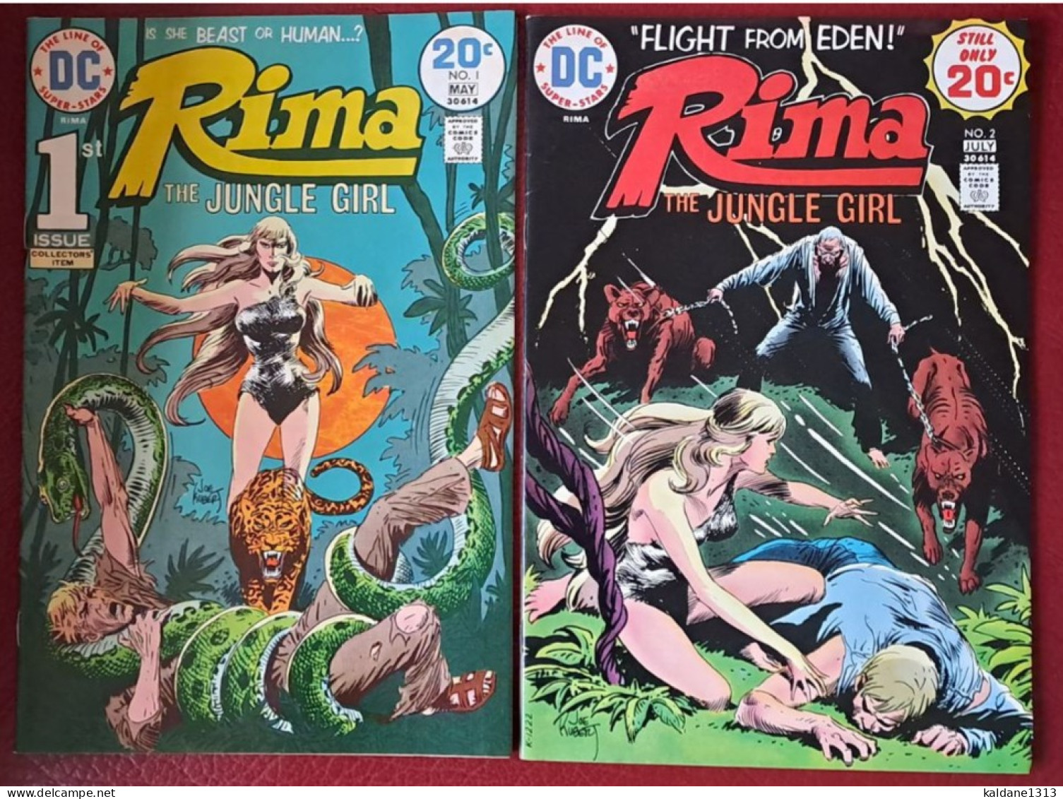 Rima The Jungle Girl 1 à 7 Série Complète De Chez DC 1974-1975 EO En Anglais Très Bon état Tarzan - DC