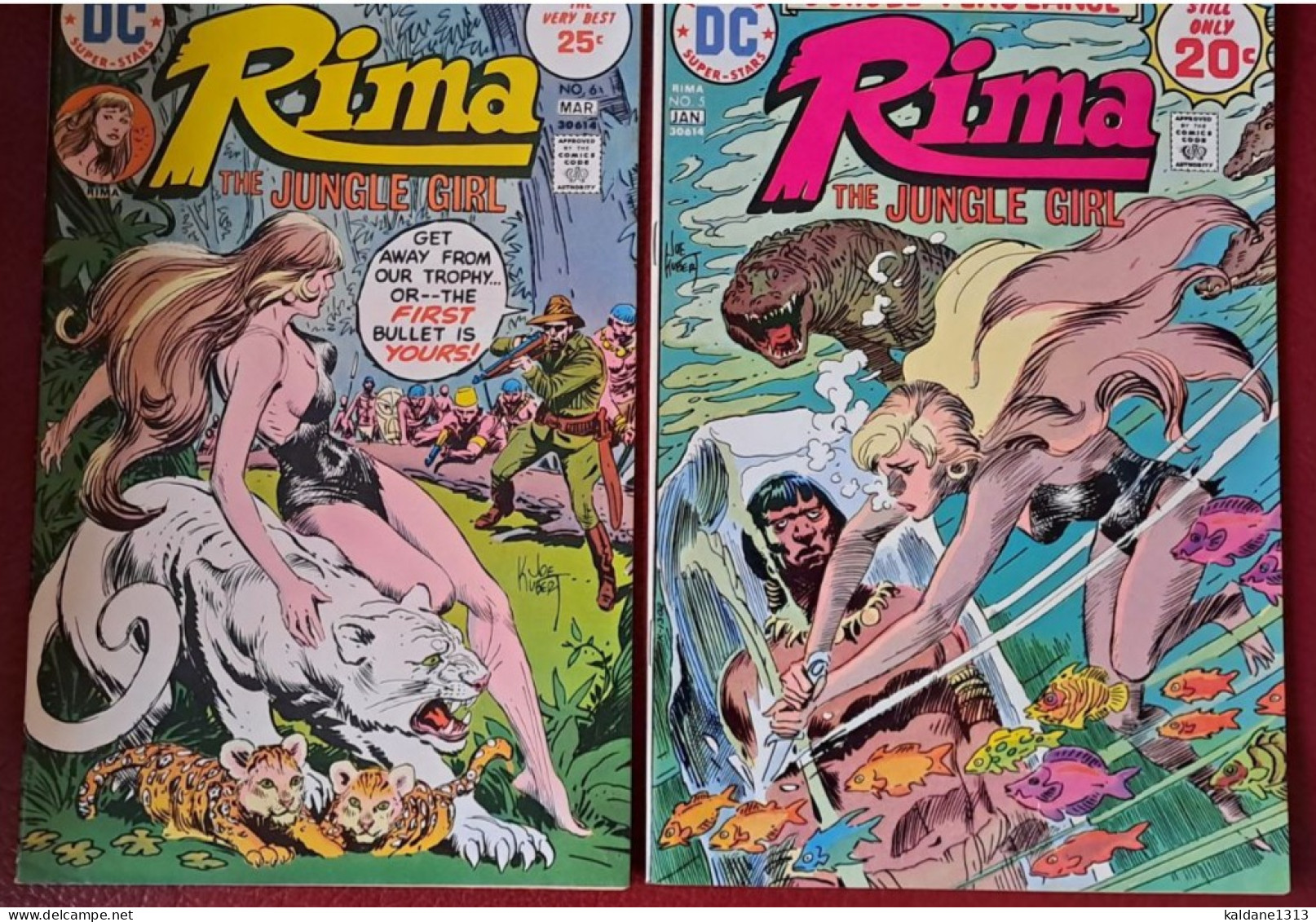 Rima The Jungle Girl 1 à 7 Série Complète De Chez DC 1974-1975 EO En Anglais Très Bon état Tarzan - DC